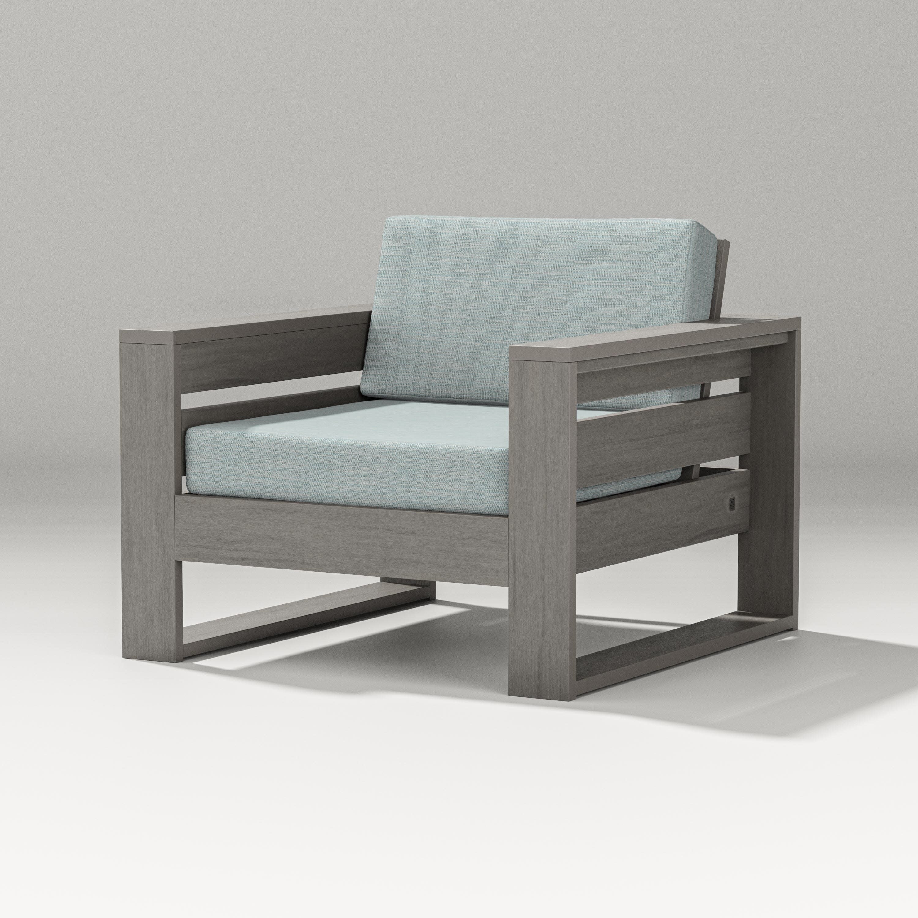 Latitude Lounge Chair in Driftwood / Soothe Mist
