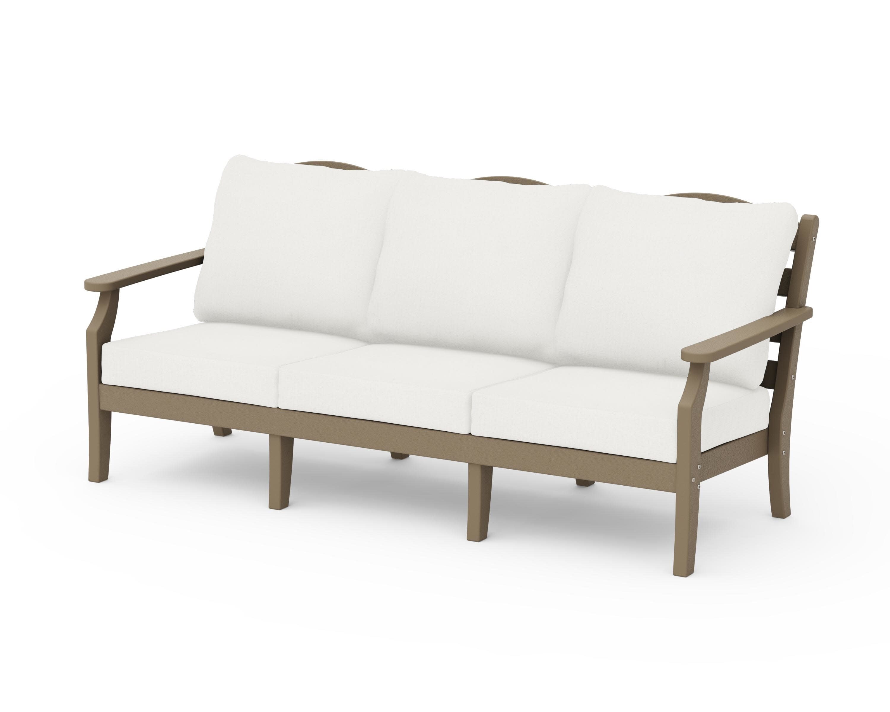 Savannah Deep Seating Sofa in Vintage Sahara / Natural Linen