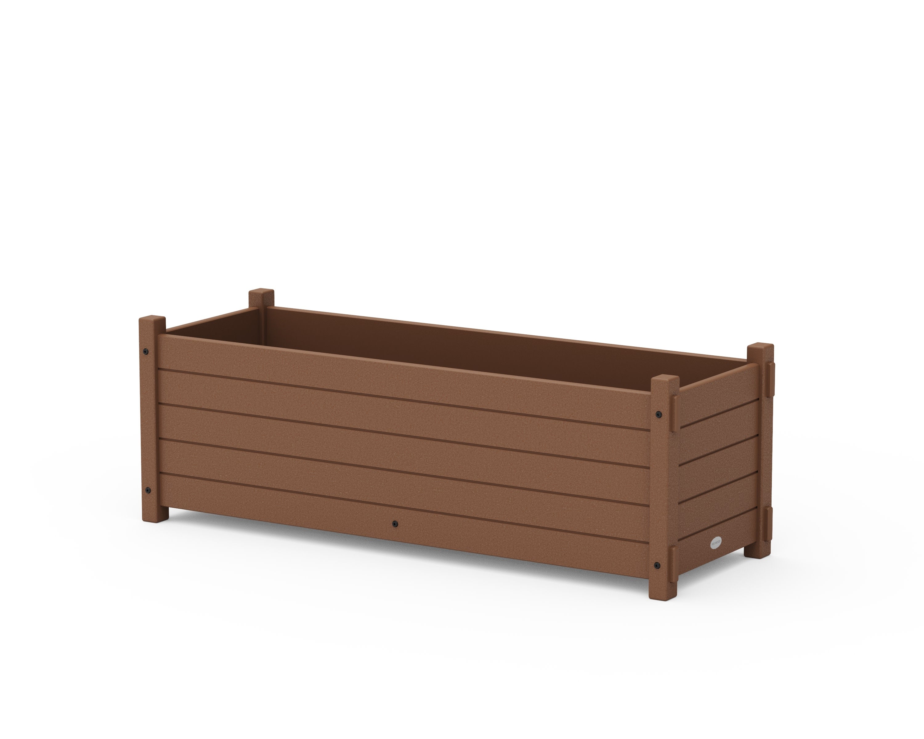 Nautical Rectangle Triple Planter Box in Teak