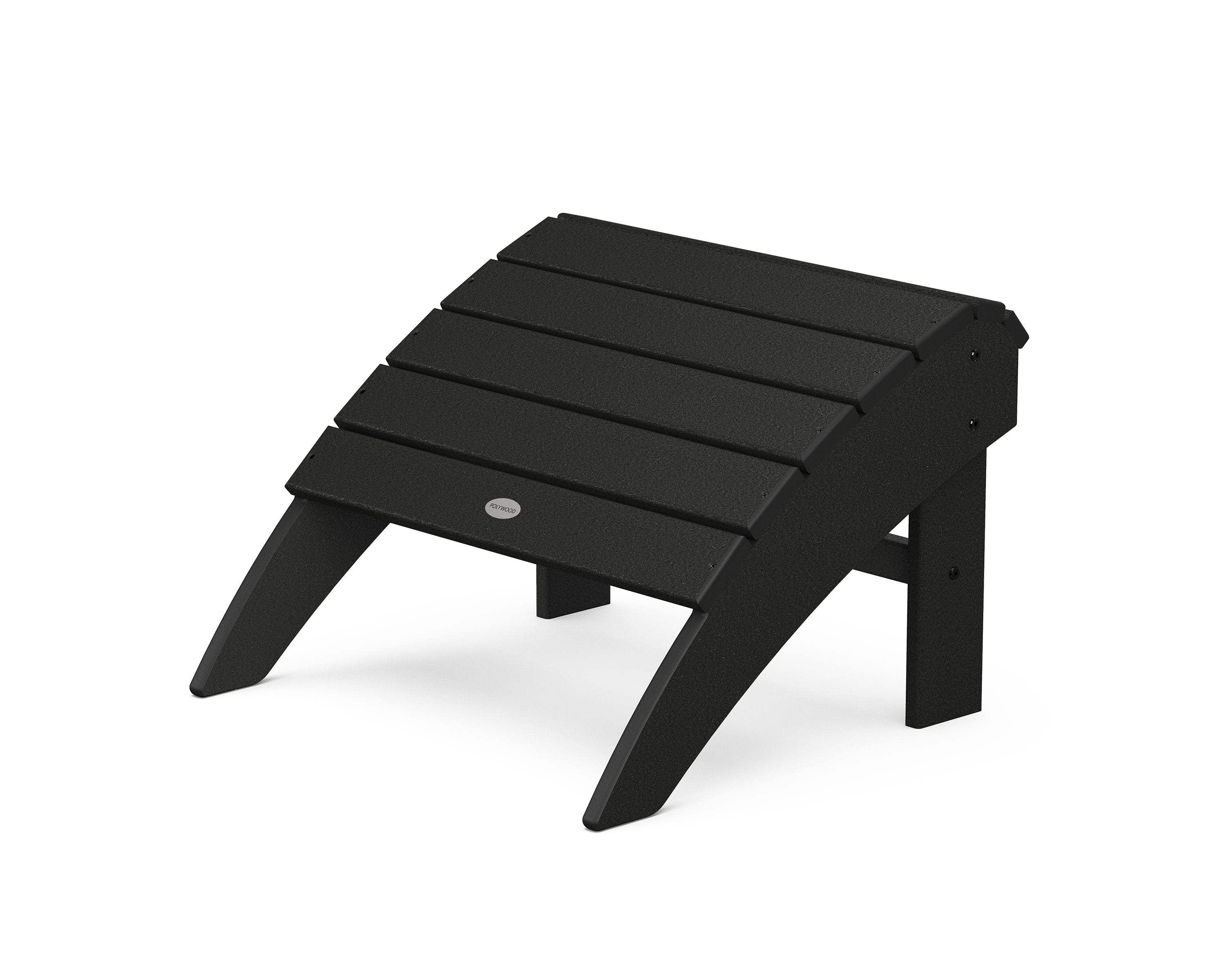 Vineyard Curveback Adirondack Ottoman in Black