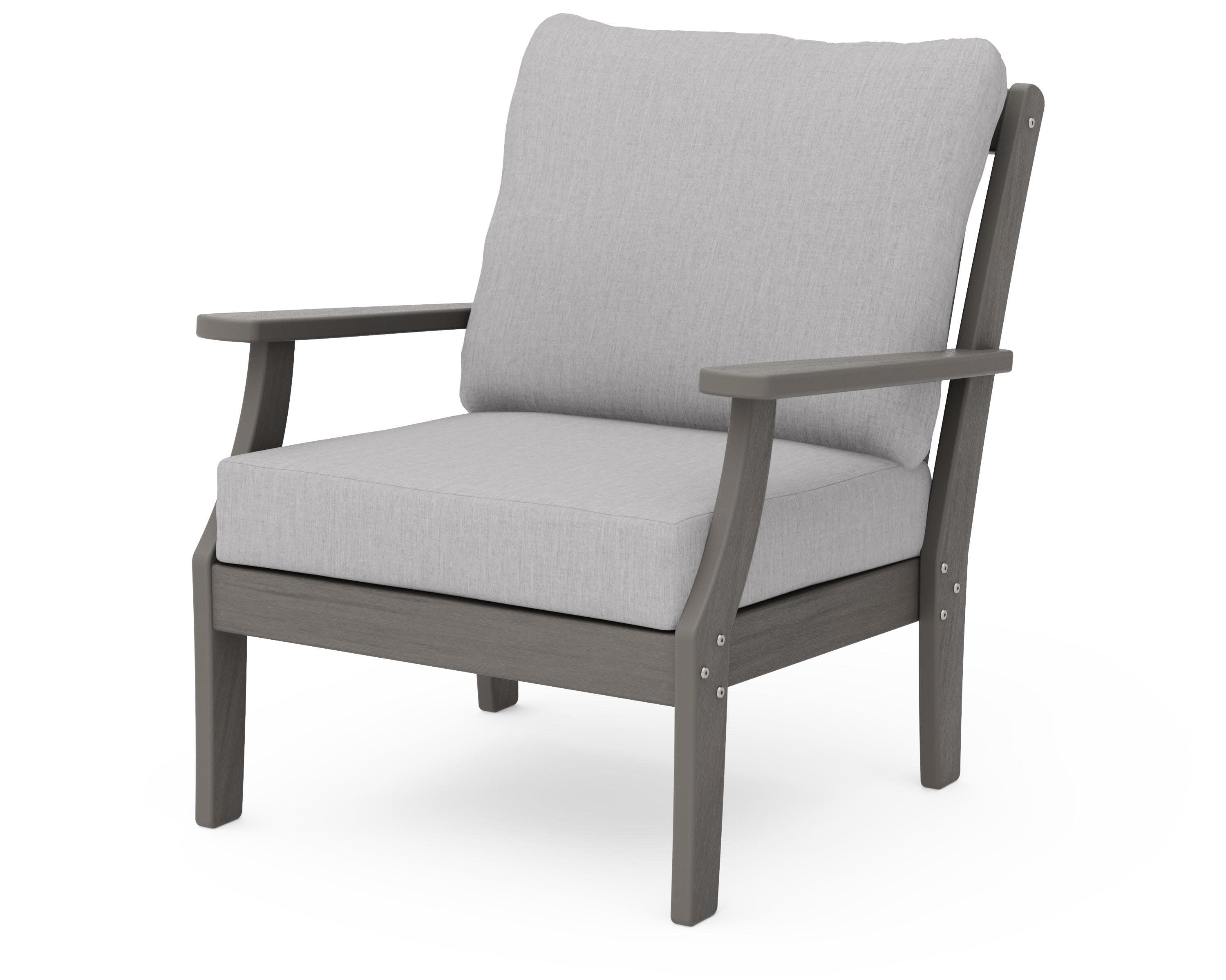 Braxton Deep Seating Chair in Driftwood / Granite