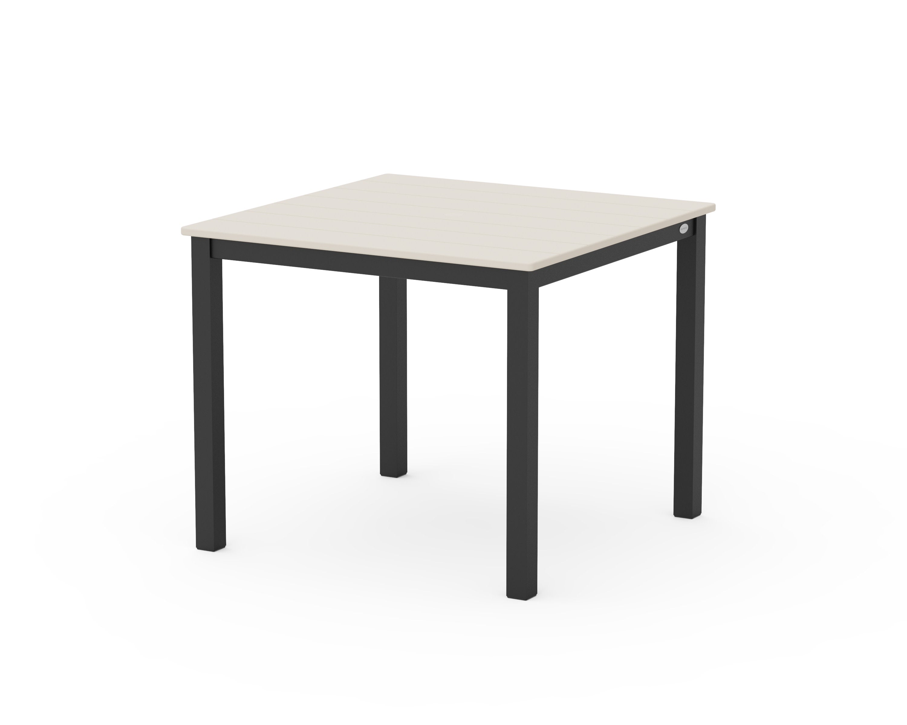 Main Street 36" x 36" Dining Table in Black / Sand