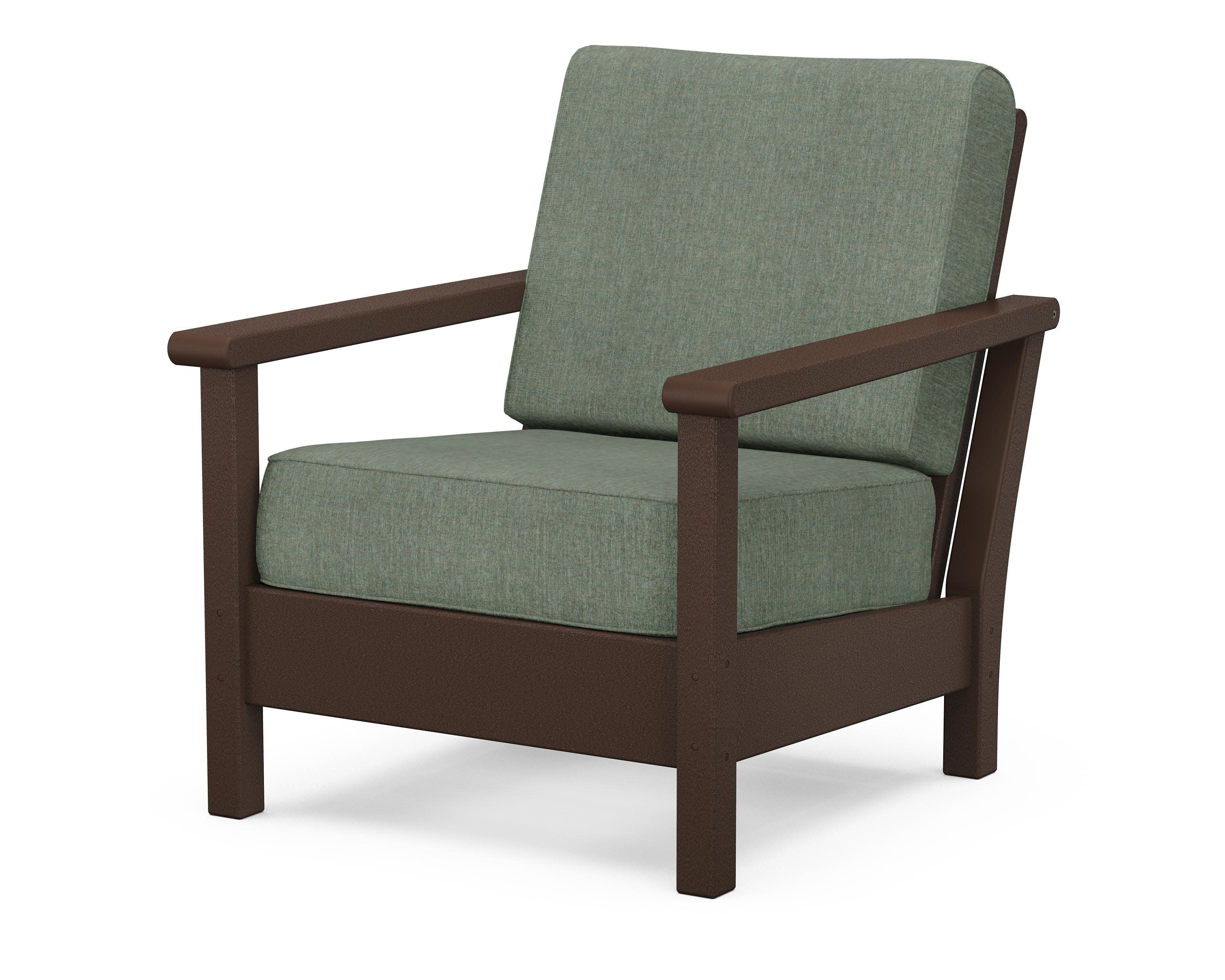 Harbour Deep Seating Chair in Mahogany / Cast Sage