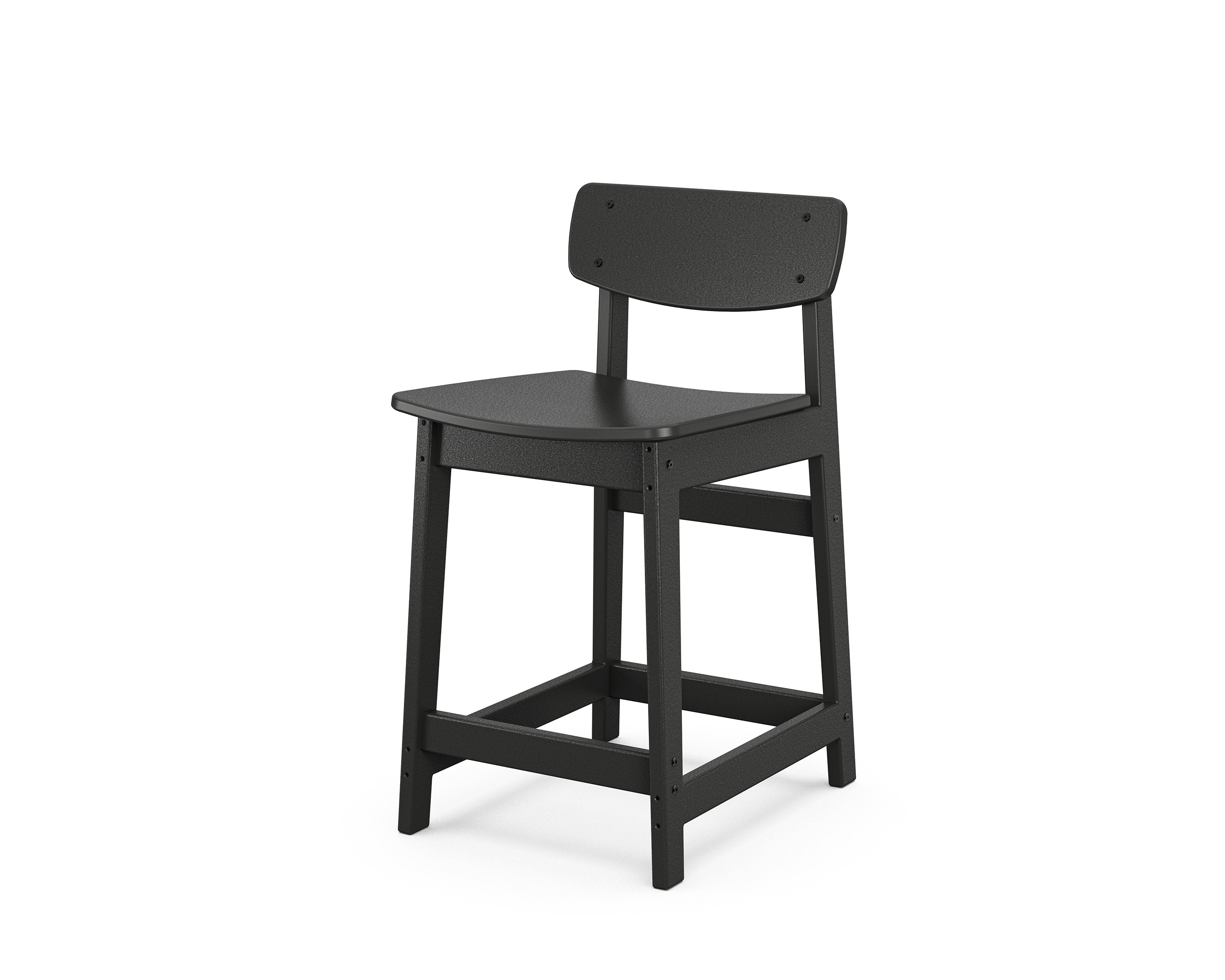 Modern Studio Urban Lowback Counter Chair in Black
