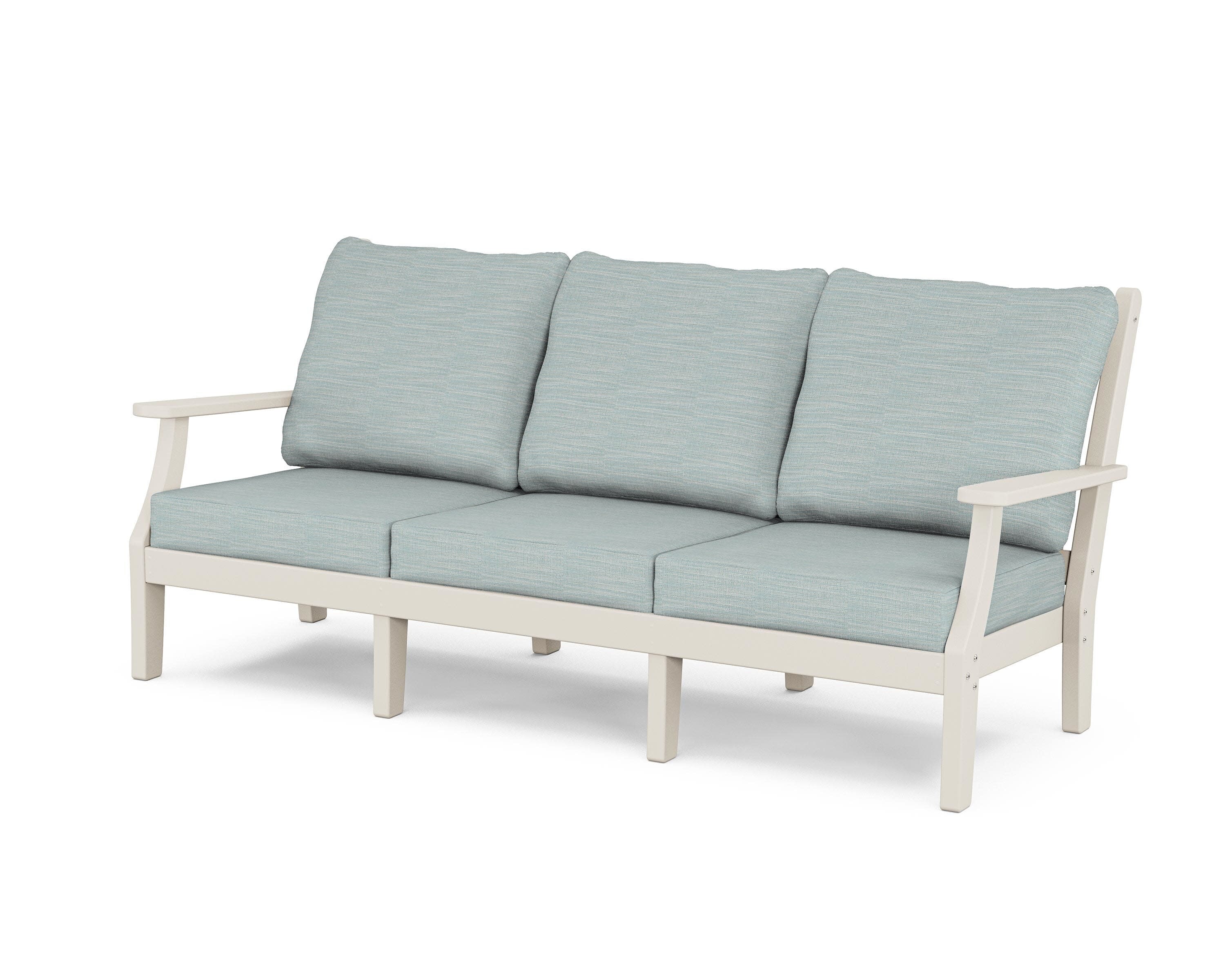 Wovendale Deep Seating Sofa in Sand / Soothe Mist