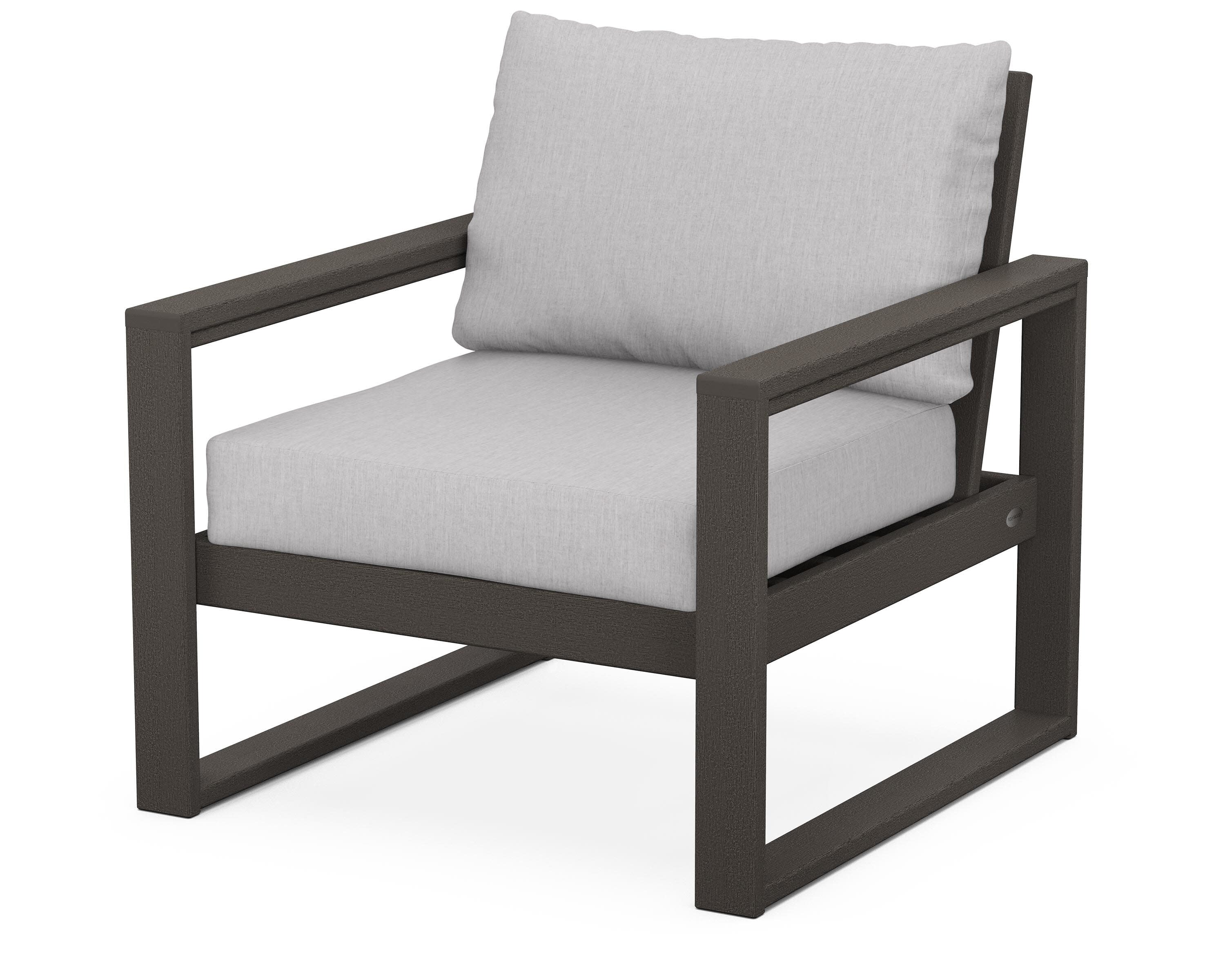 EDGE Club Chair in Vintage Coffee / Granite