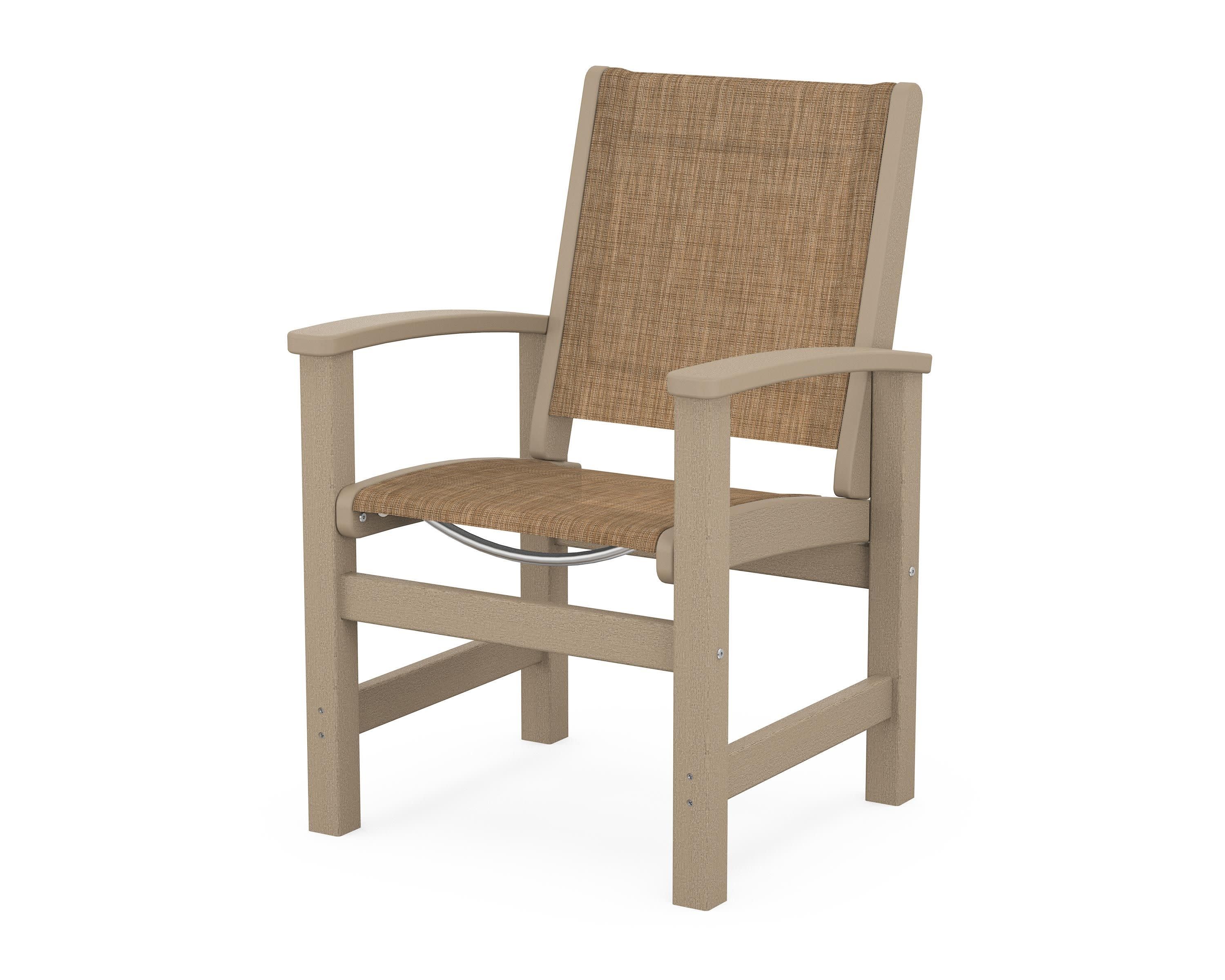 Coastal Dining Chair in Vintage Sahara / Burlap Sling