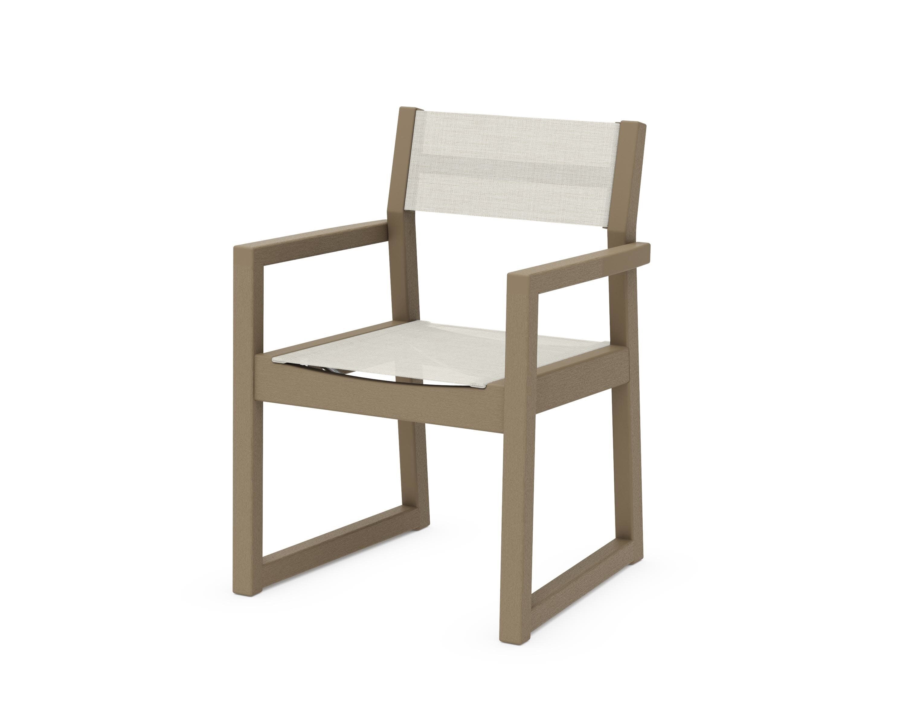 EDGE Sling Dining Arm Chair in Vintage Sahara / Parchment Sling