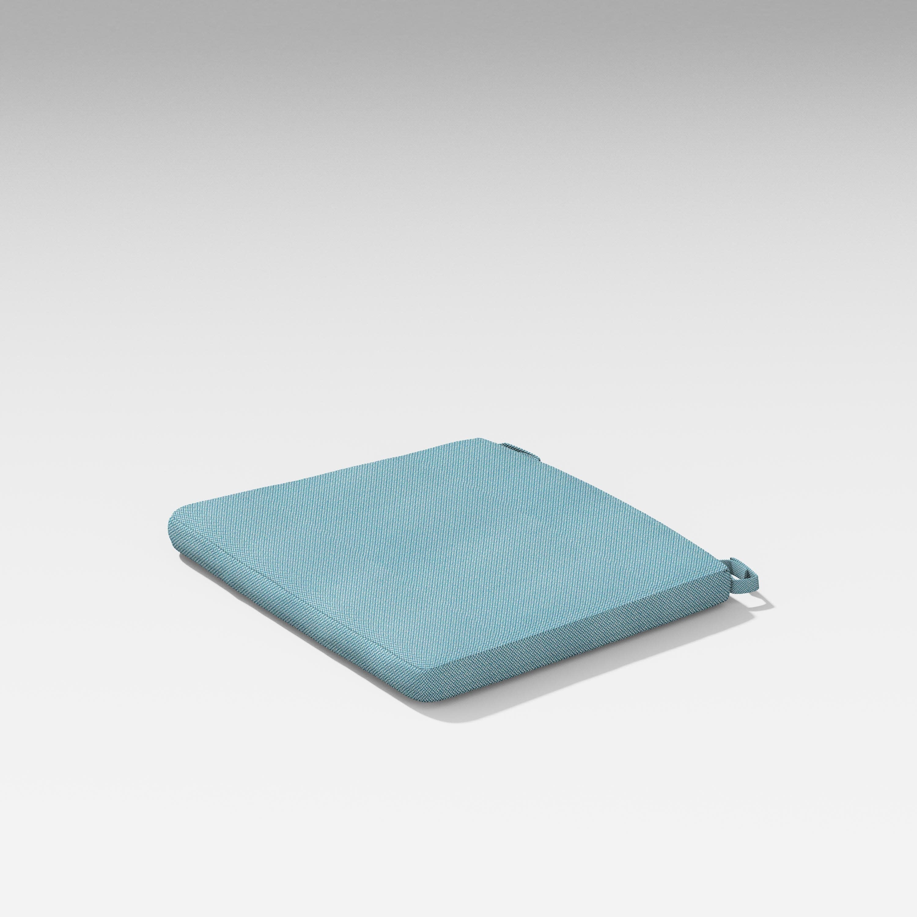 Latitude Dining Chair Cushion in Lattice Sky Blue