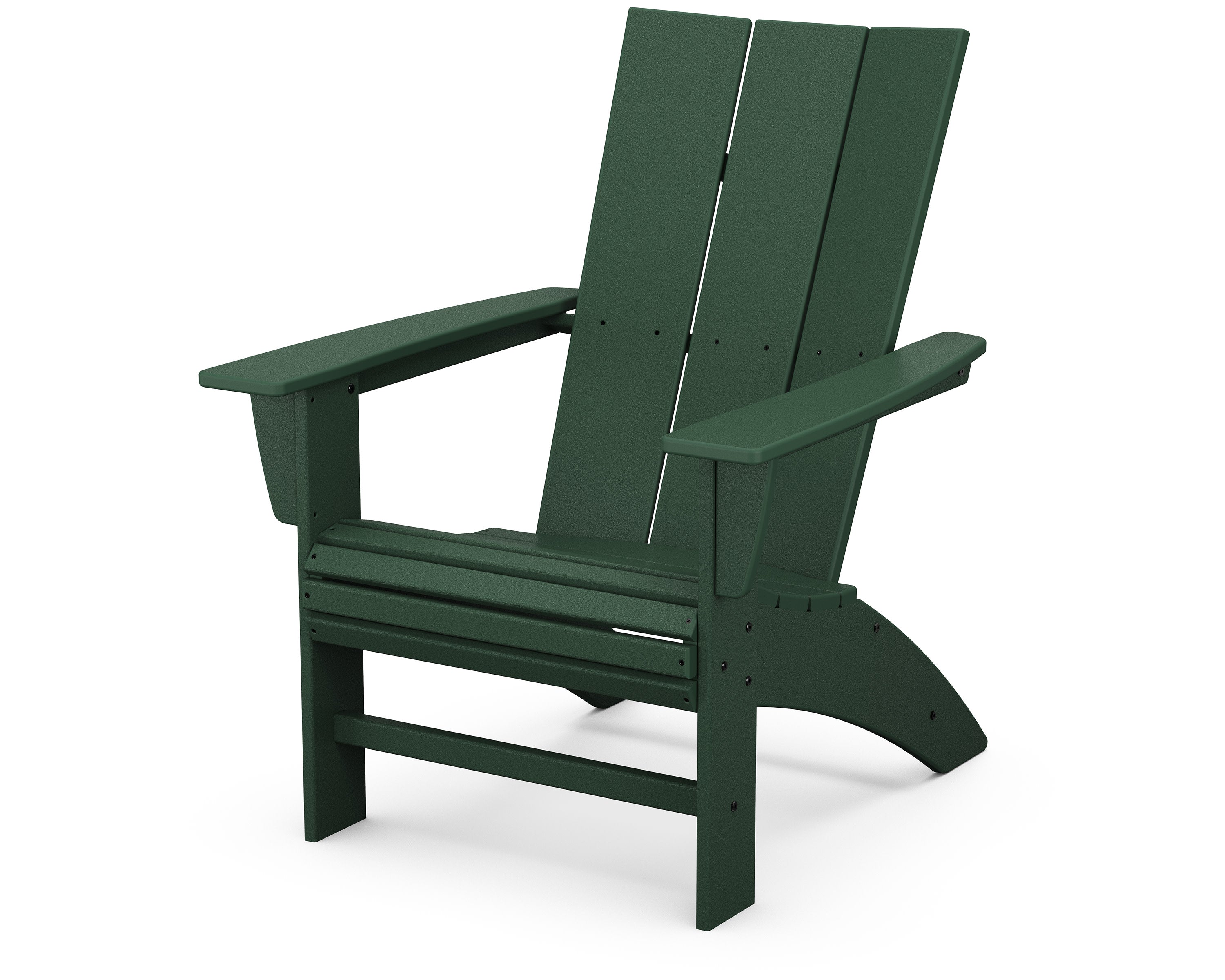 Modern Curveback Adirondack Chair in Green