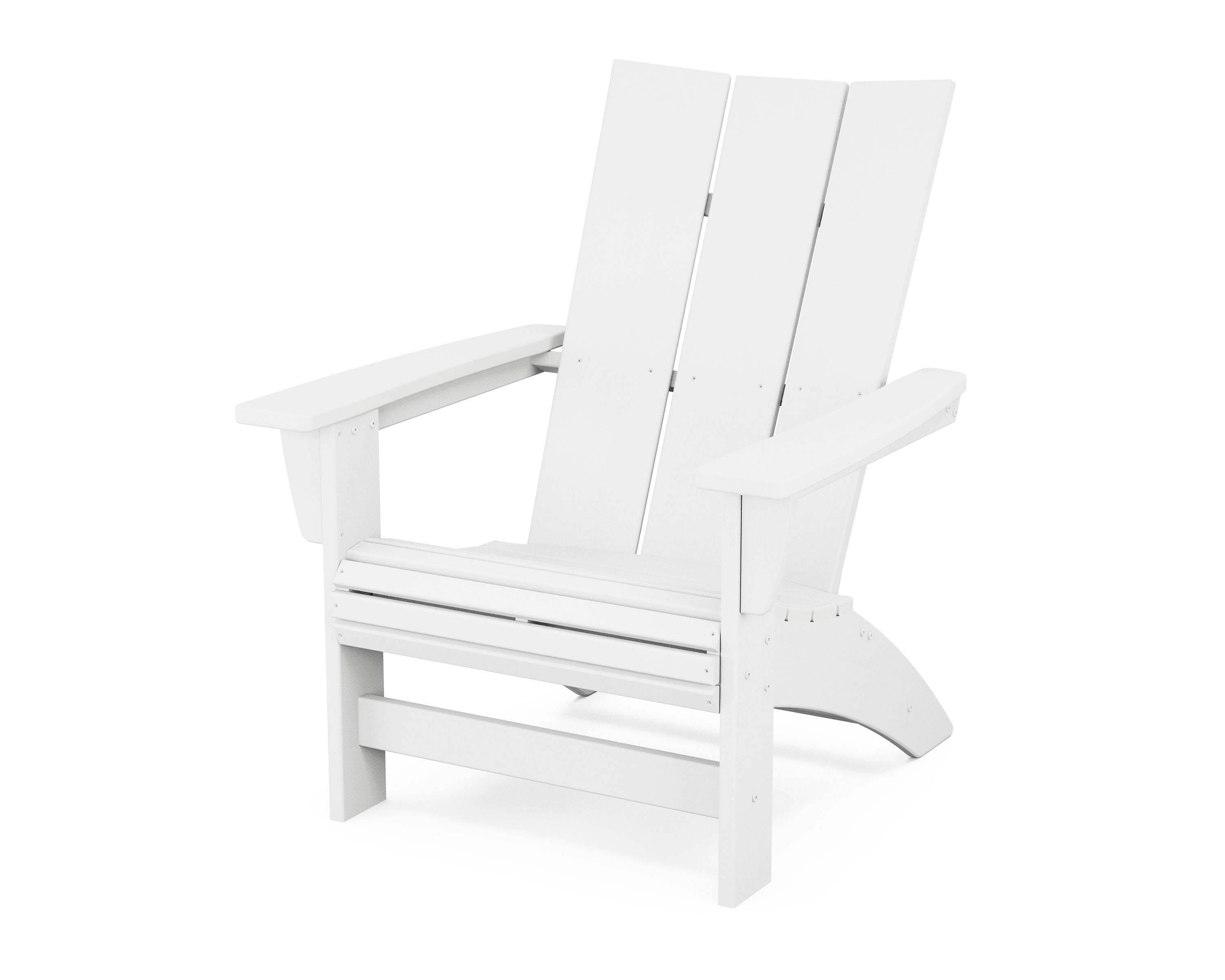 Modern Grand Adirondack Chair in White