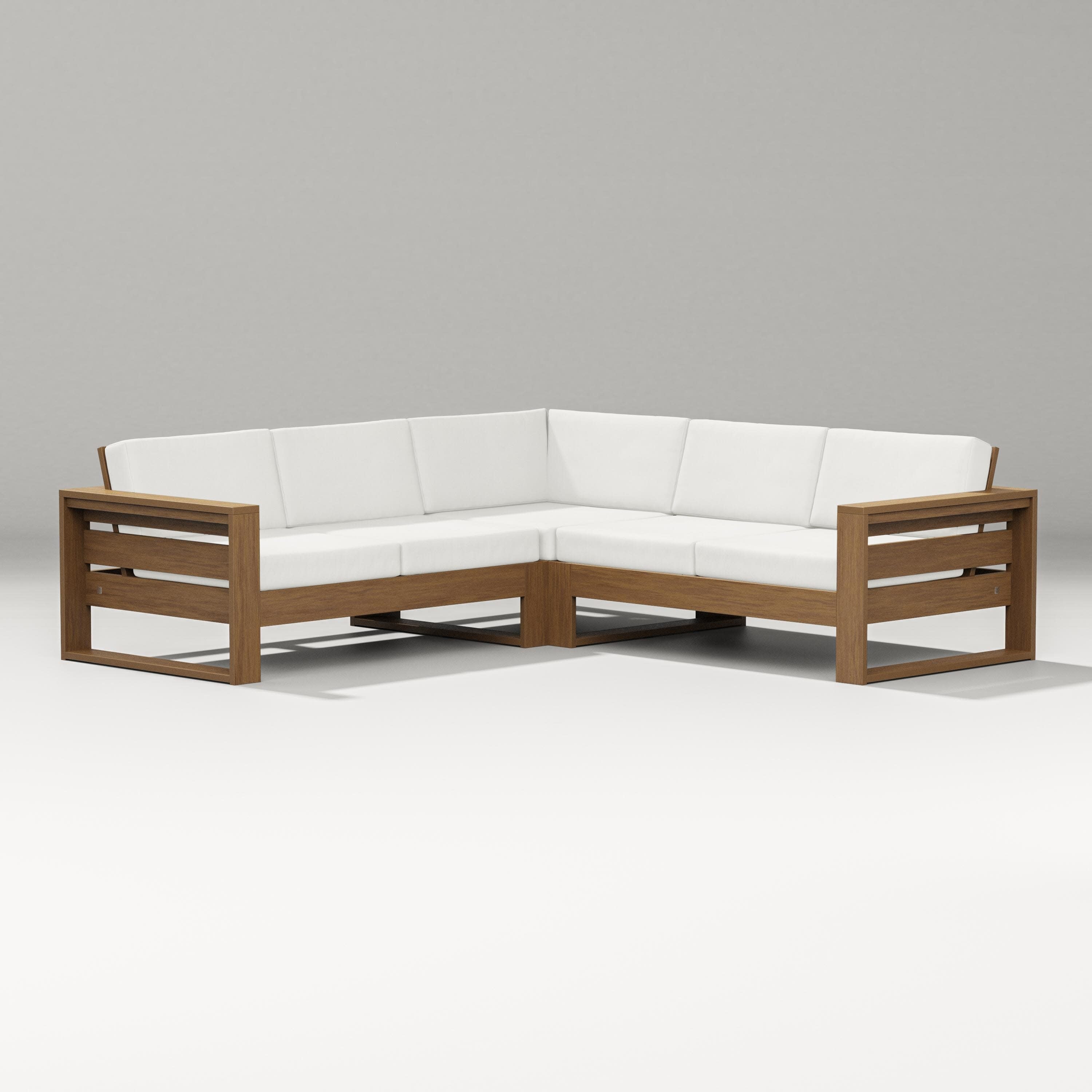 Latitude Corner Sectional in Natural / Natural Linen