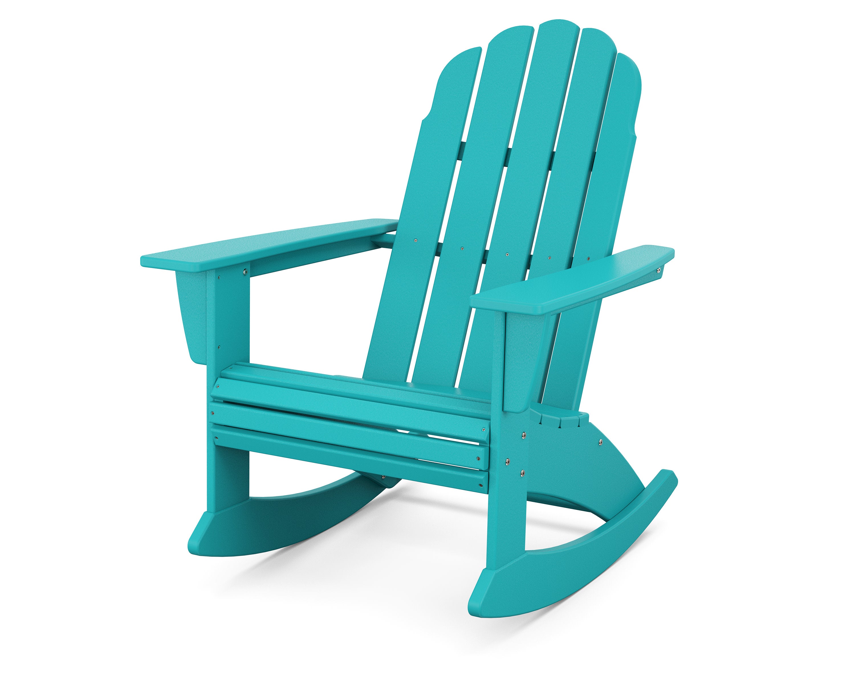 Vineyard Curveback Adirondack Rocking Chair in Aruba