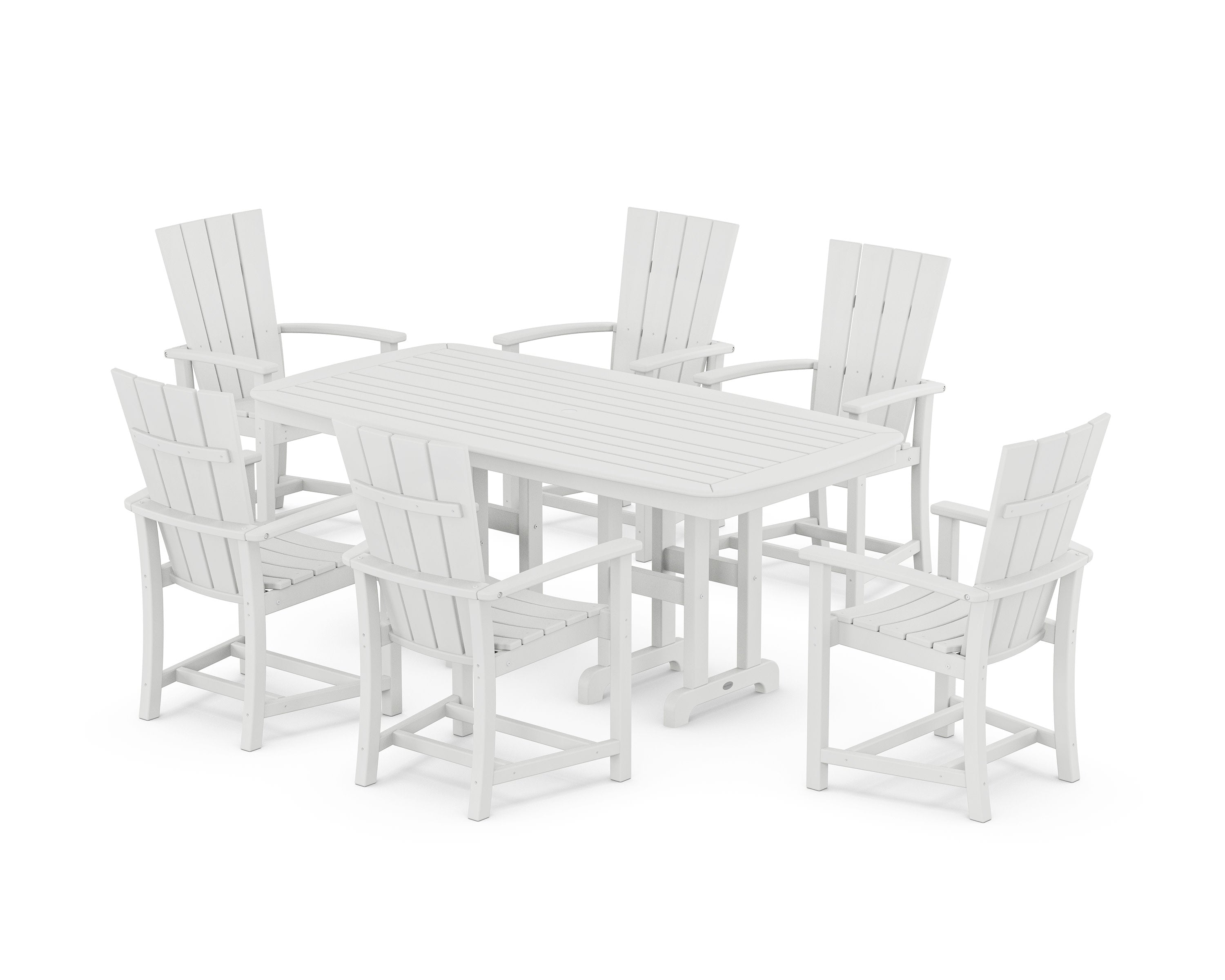 Quattro 7-Piece Dining Set in White