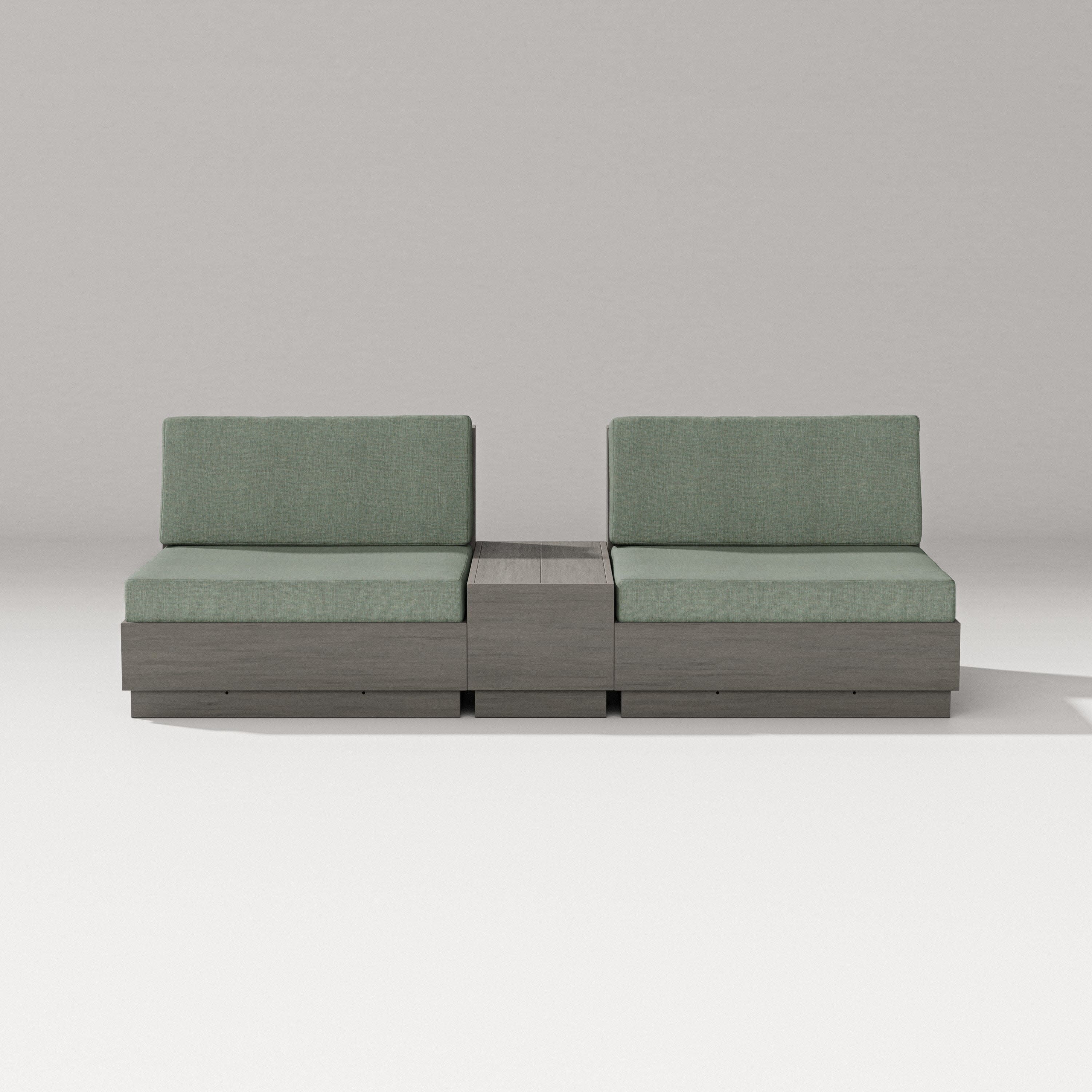 Elevate Lounge Chair Set in Driftwood / Cast Sage