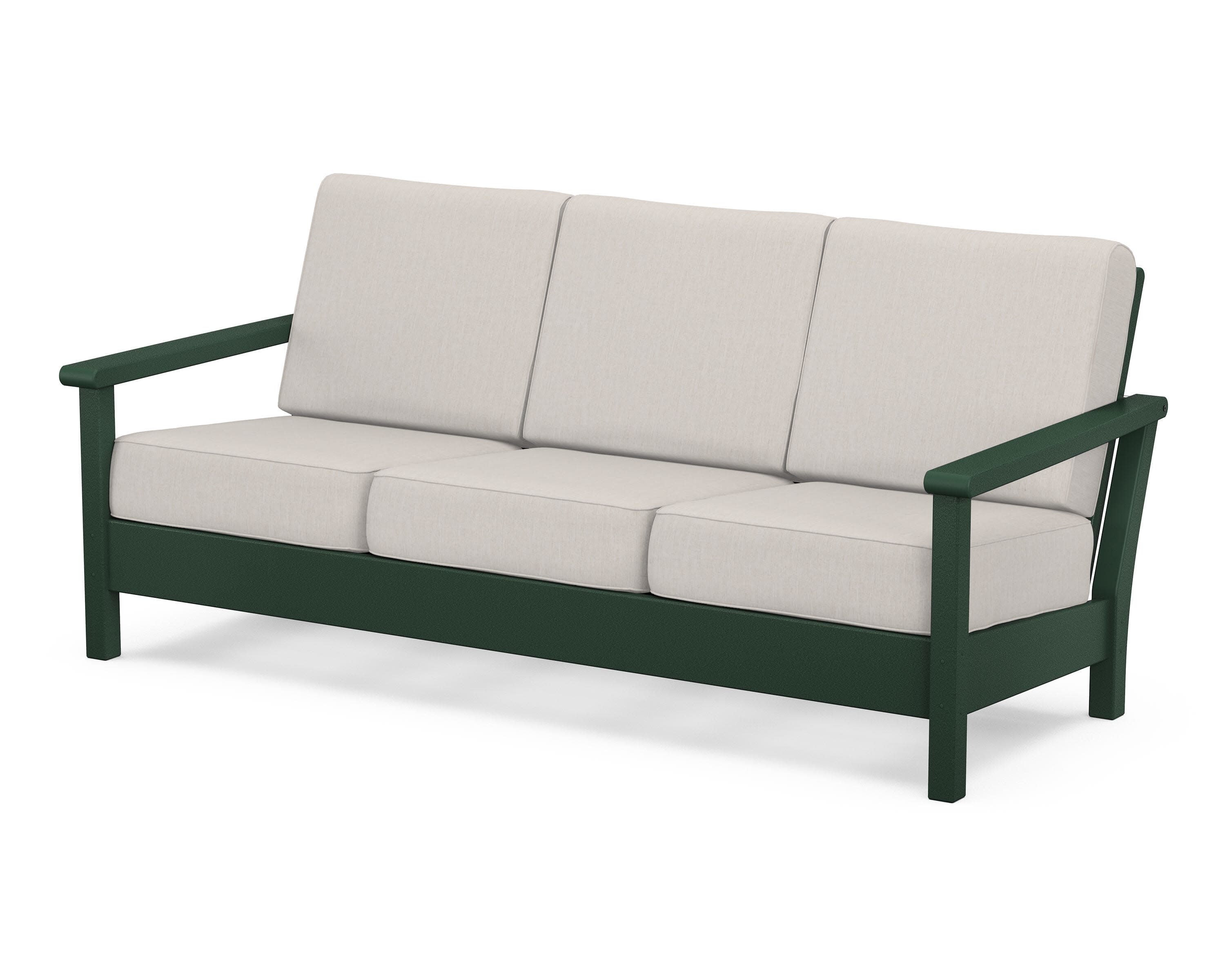 Harbour Deep Seating Sofa in Green / Cast Ash