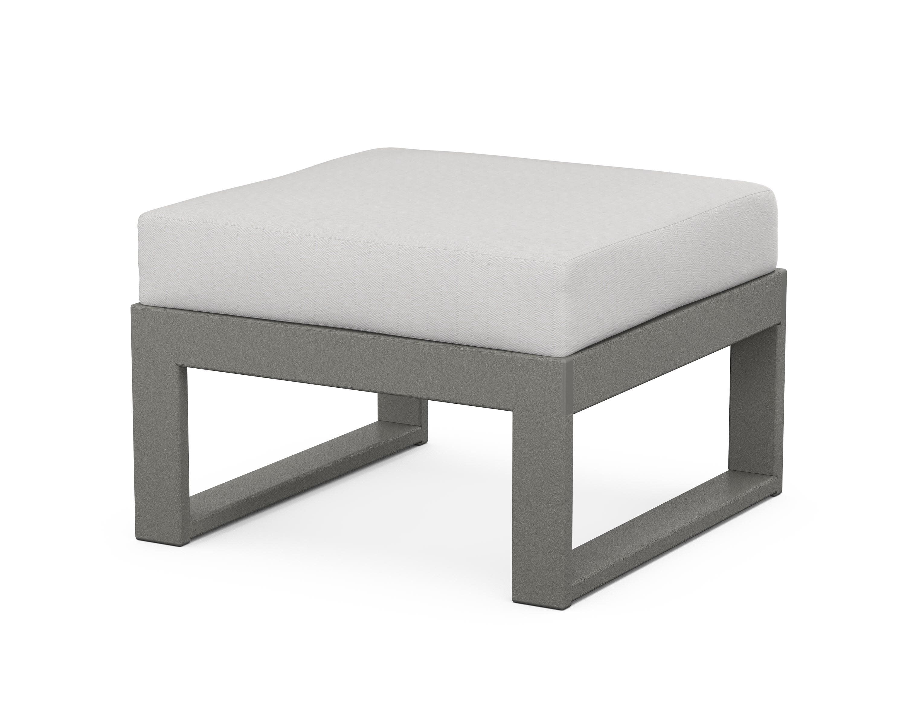 Modular Ottoman - Modern in Slate Grey / Diamond in the Rough