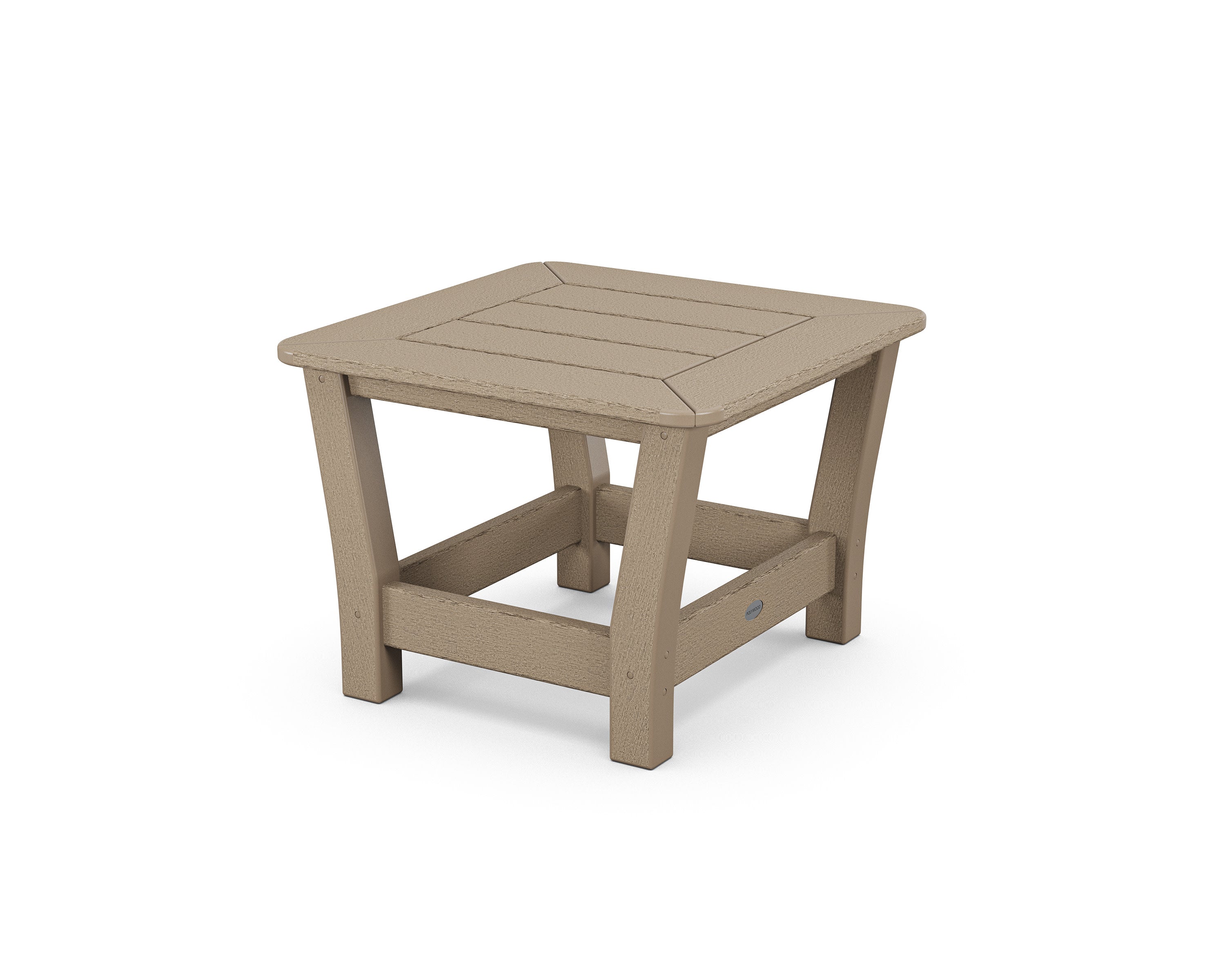 Harbour Slat End Table in Vintage Sahara