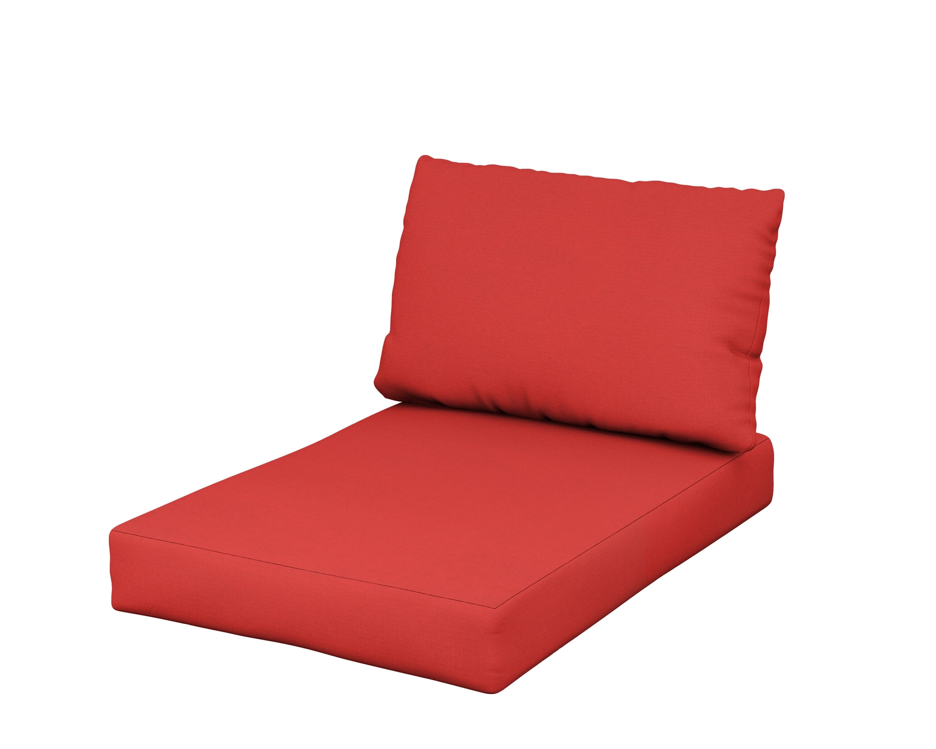 Daybed Swing Seat/Back Cushion in Crimson Linen