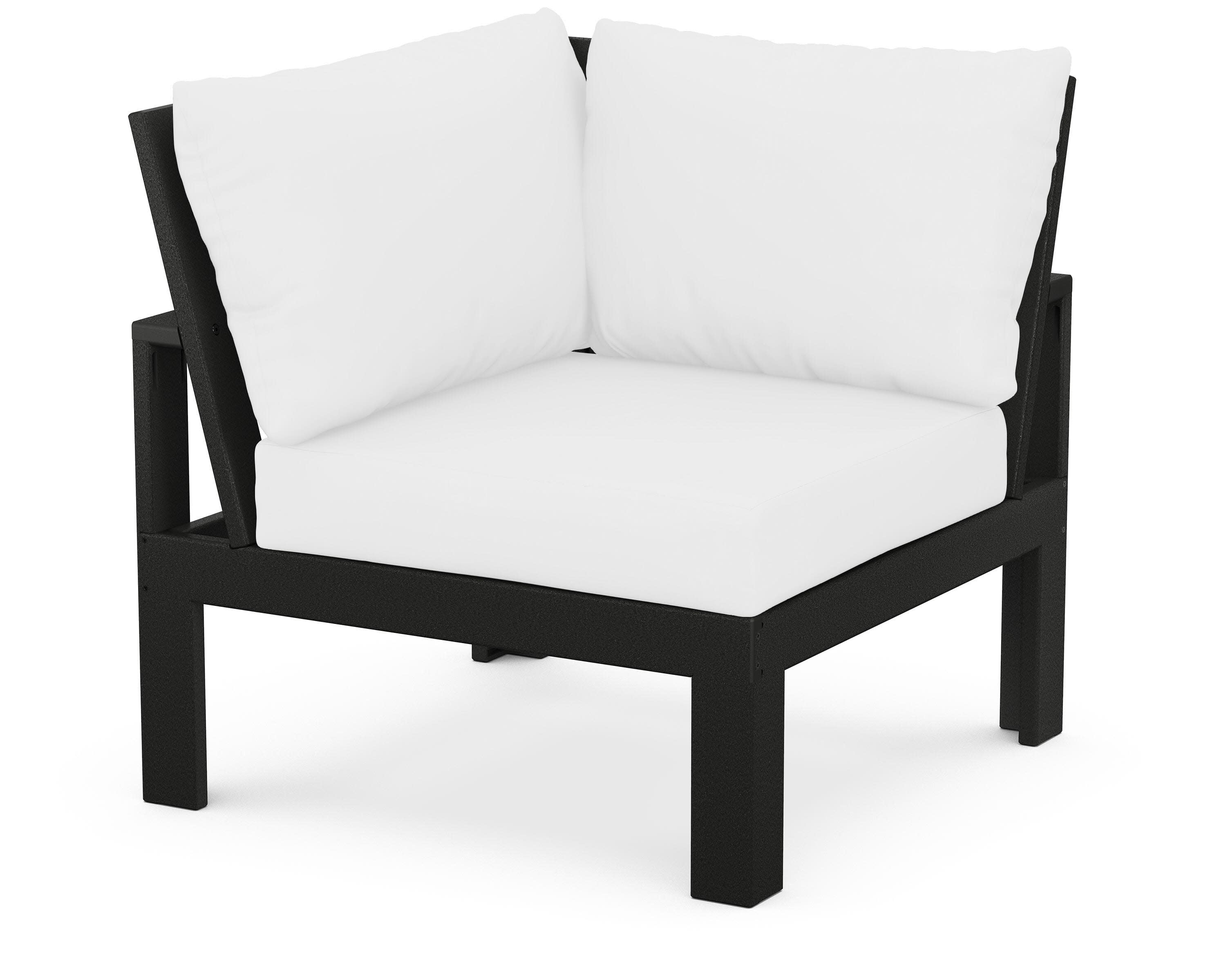 Modular Corner Chair in Black / Natural