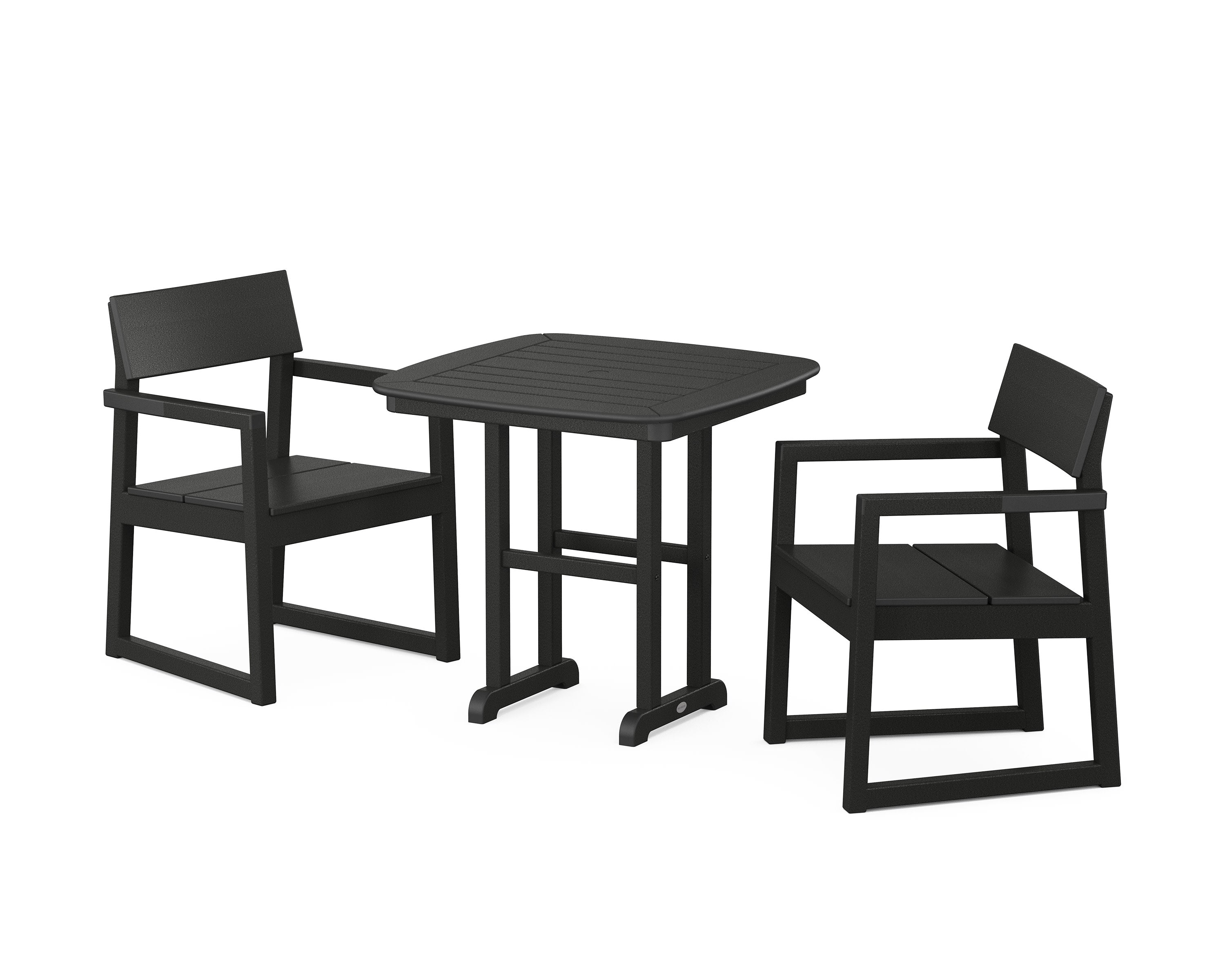 EDGE 3-Piece Dining Set in Black