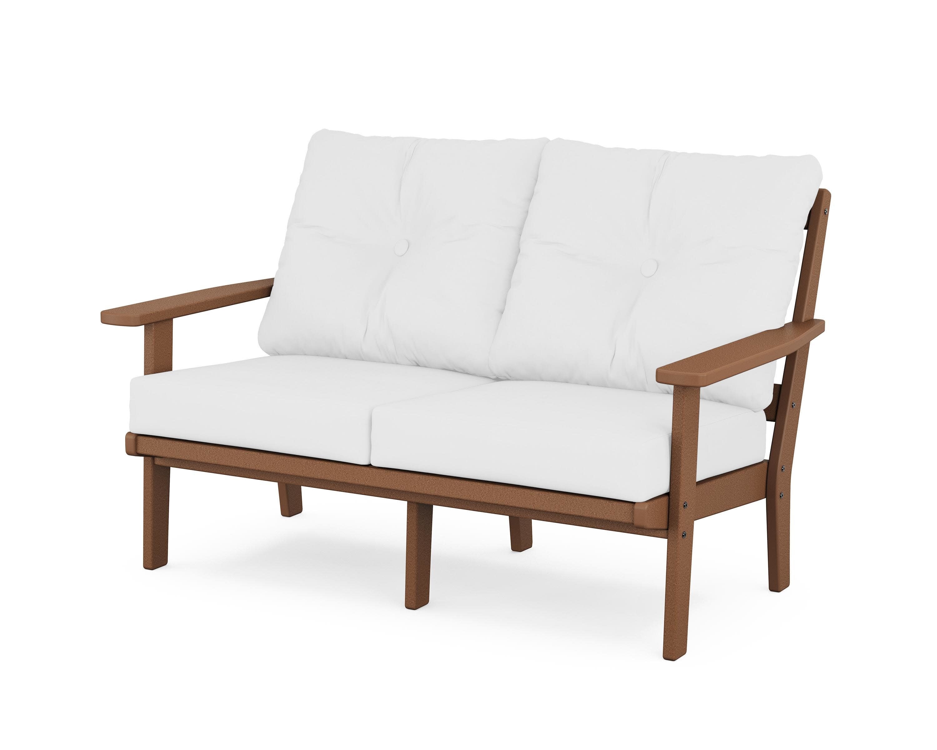 Oxford Deep SeatingLoveseat in Teak / Natural