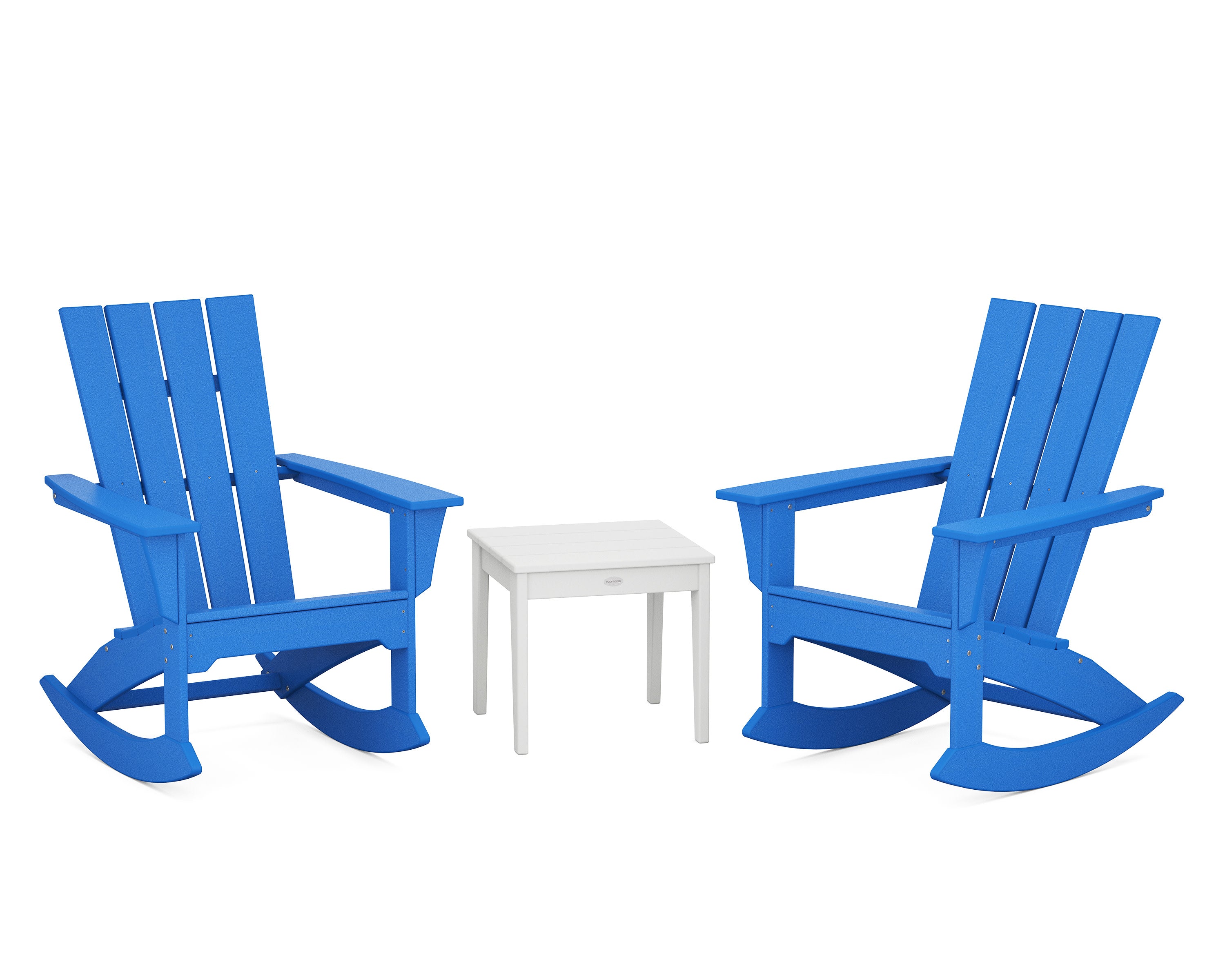 Quattro 3-Piece Rocker Set in Pacific Blue / White