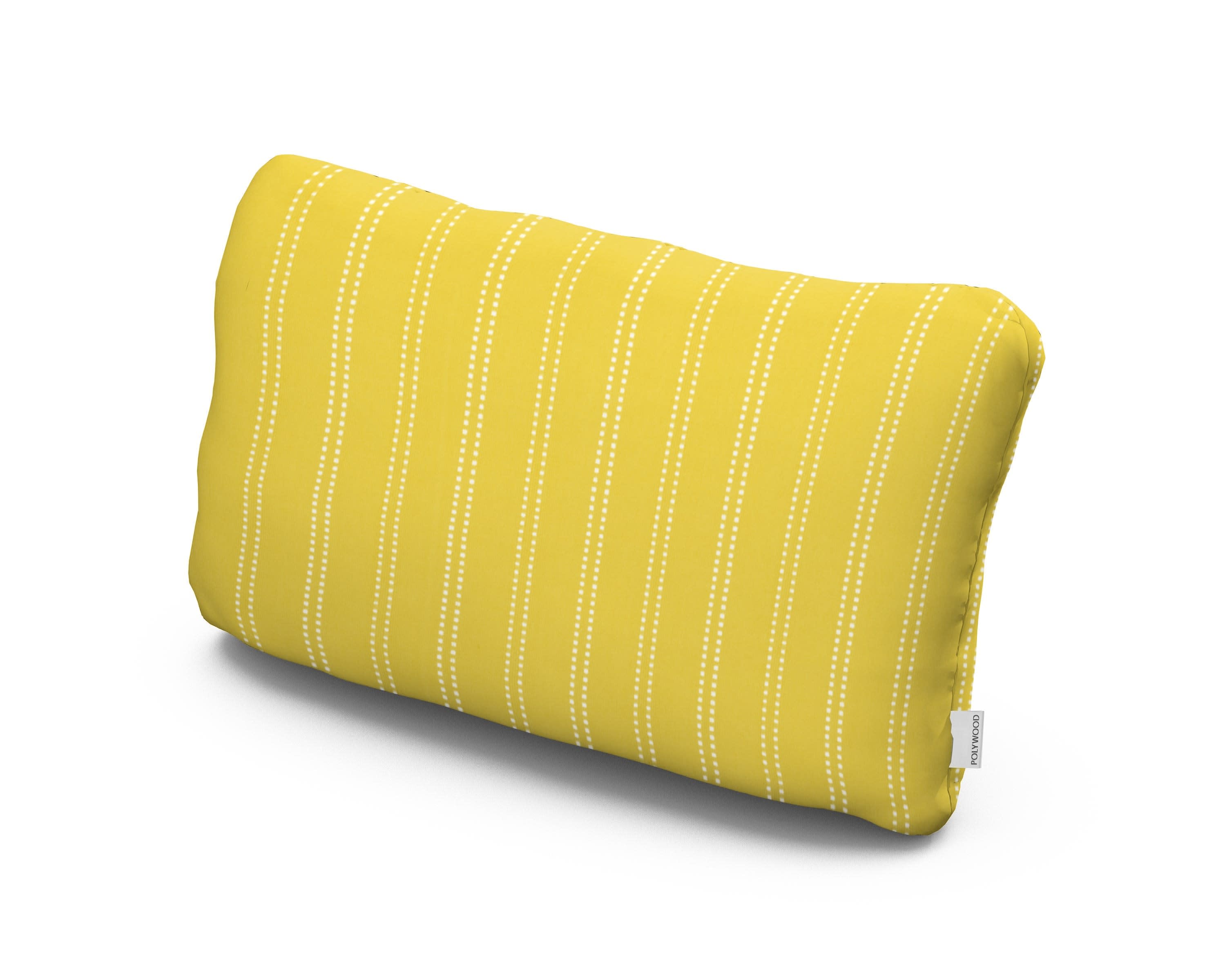 Outdoor Lumbar Pillow in Stitch Canary