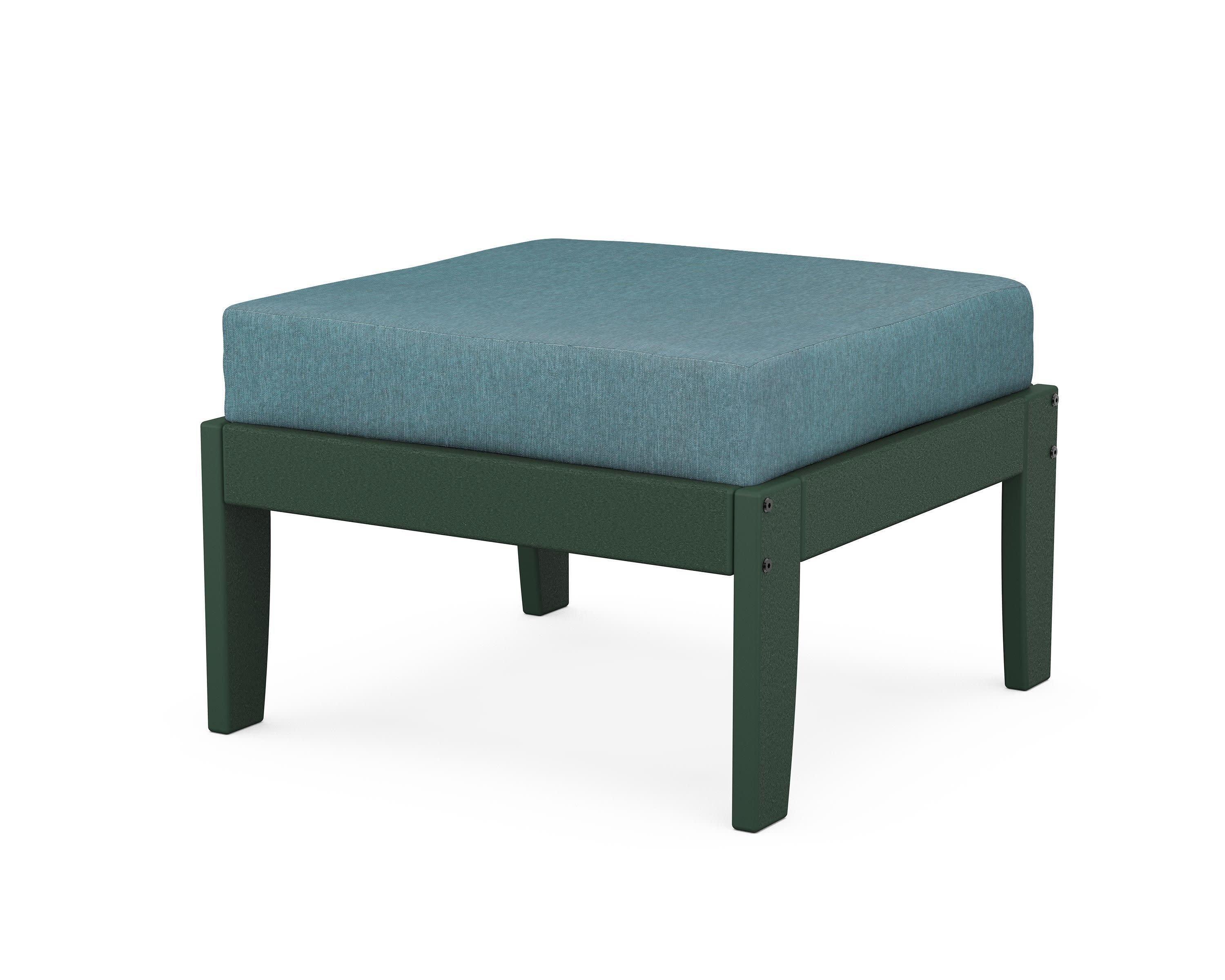 Modular Ottoman - Classic in Green / Ocean Teal