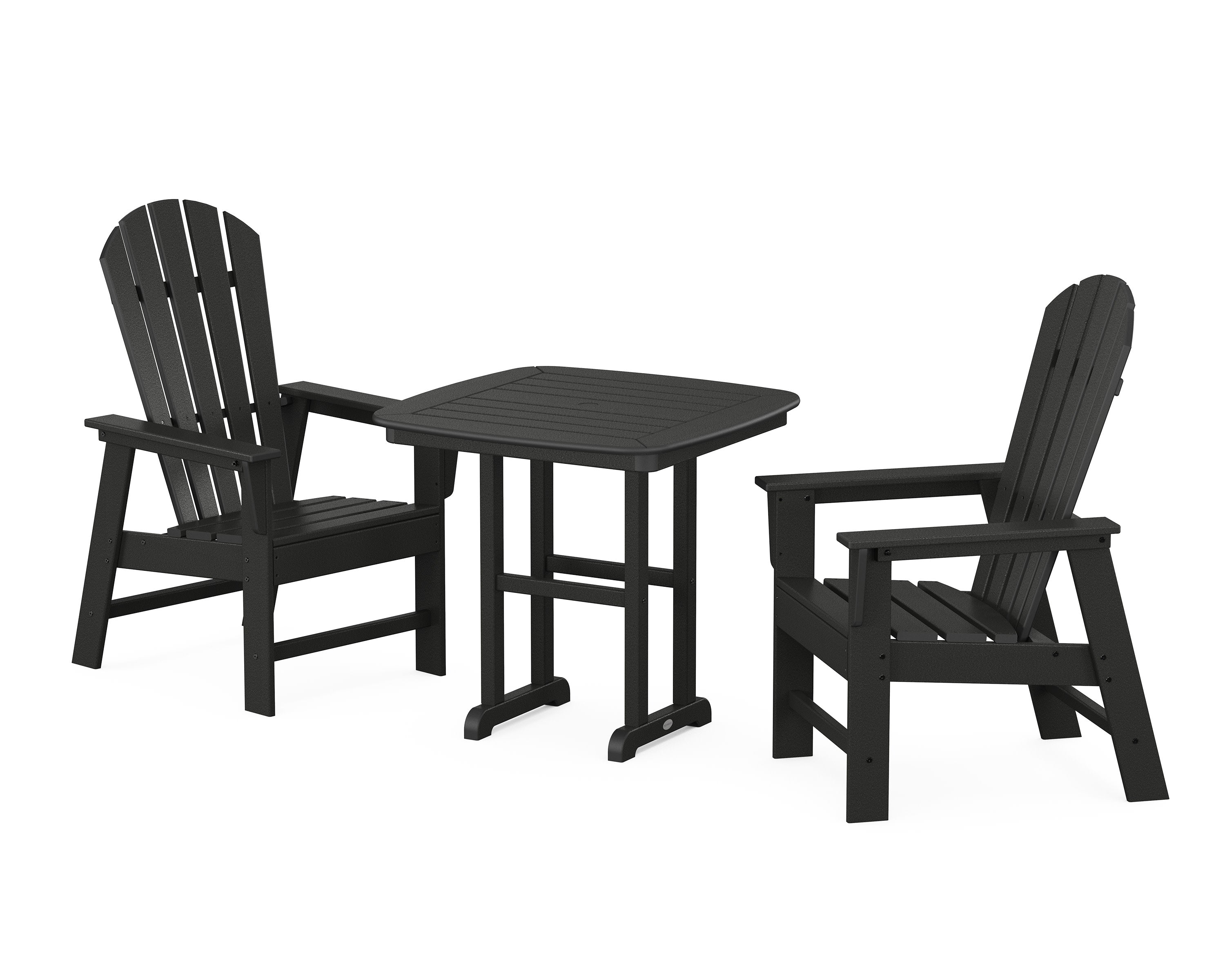 South Beach 3-Piece Dining Set in Black