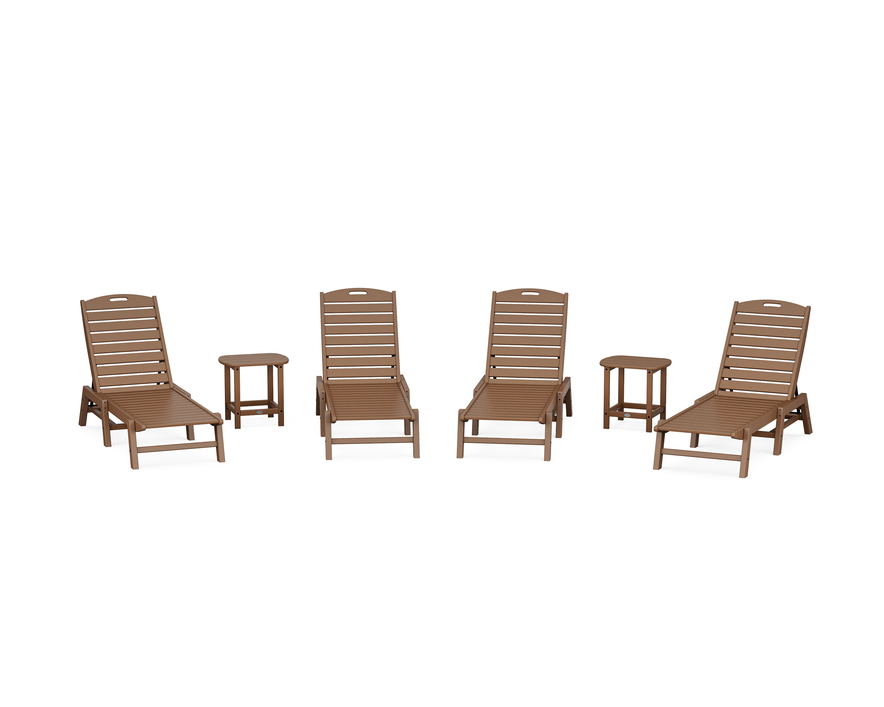 Nautical Chaise 6-Piece Set in Teak