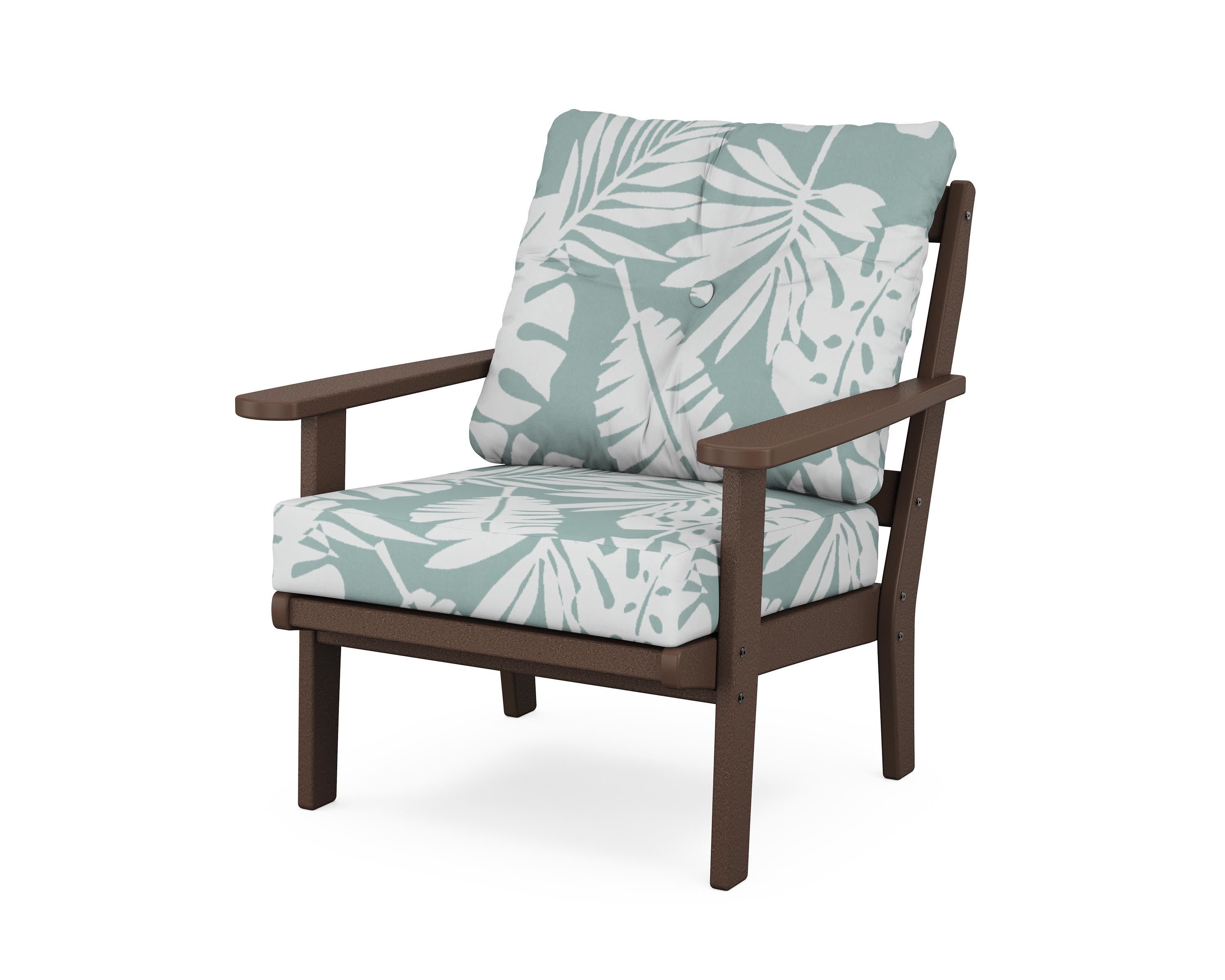 Mission Deep Seating Chair in Mahogany / Leaf Glacier Spa