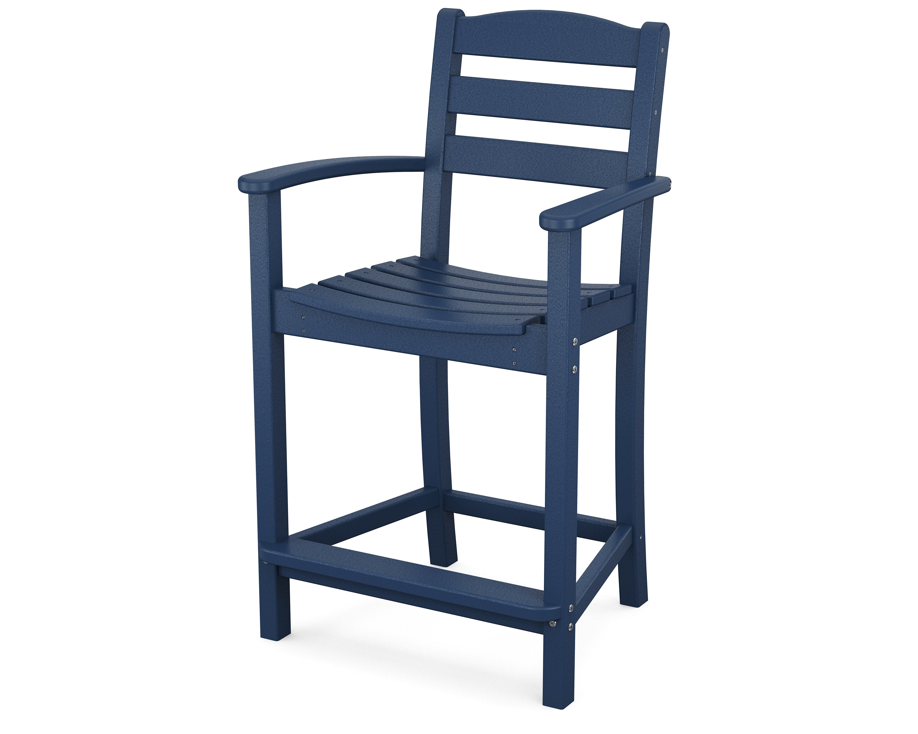 La Casa Caf Counter Arm Chair in Navy