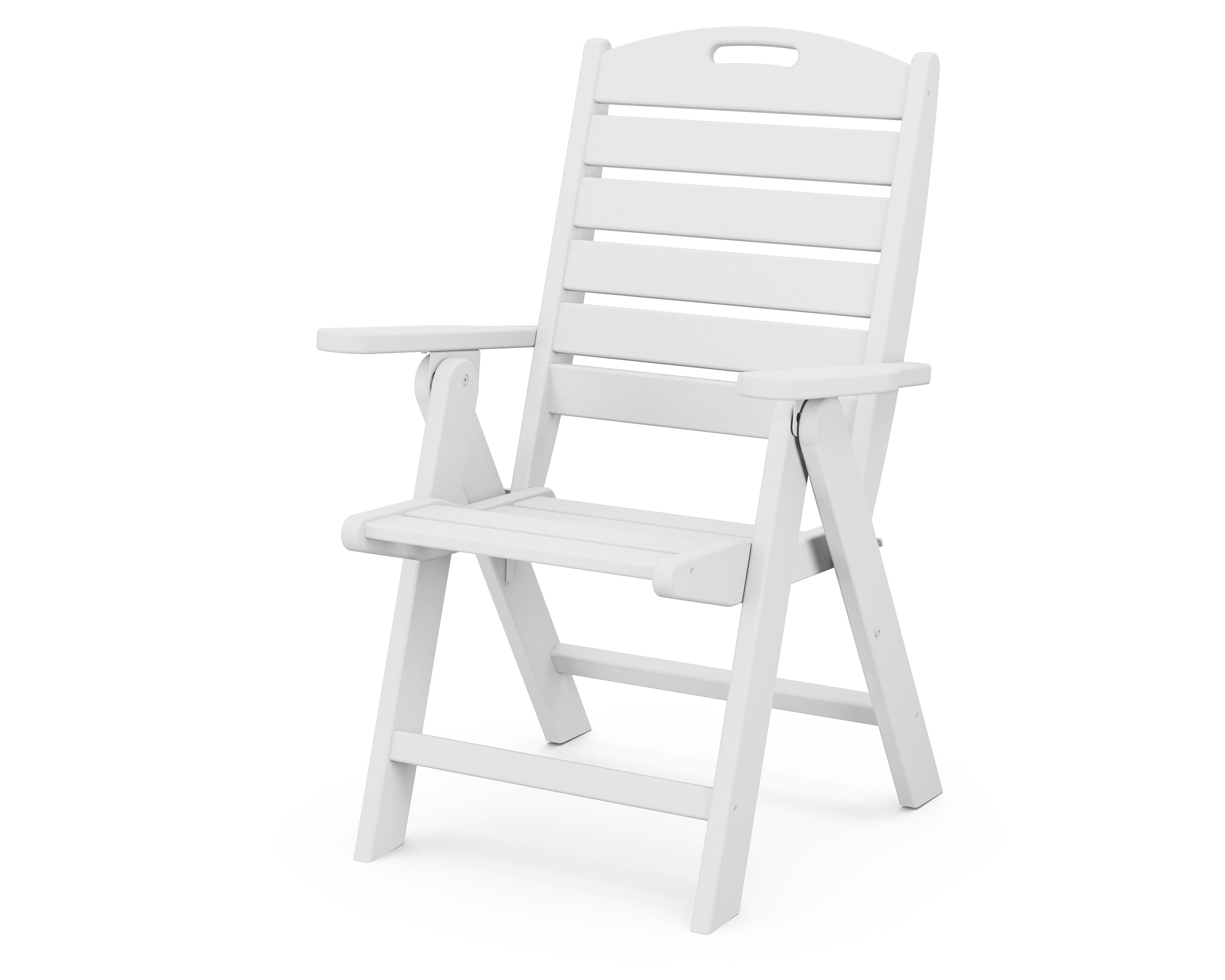 Nautical Folding Highback Chair in White
