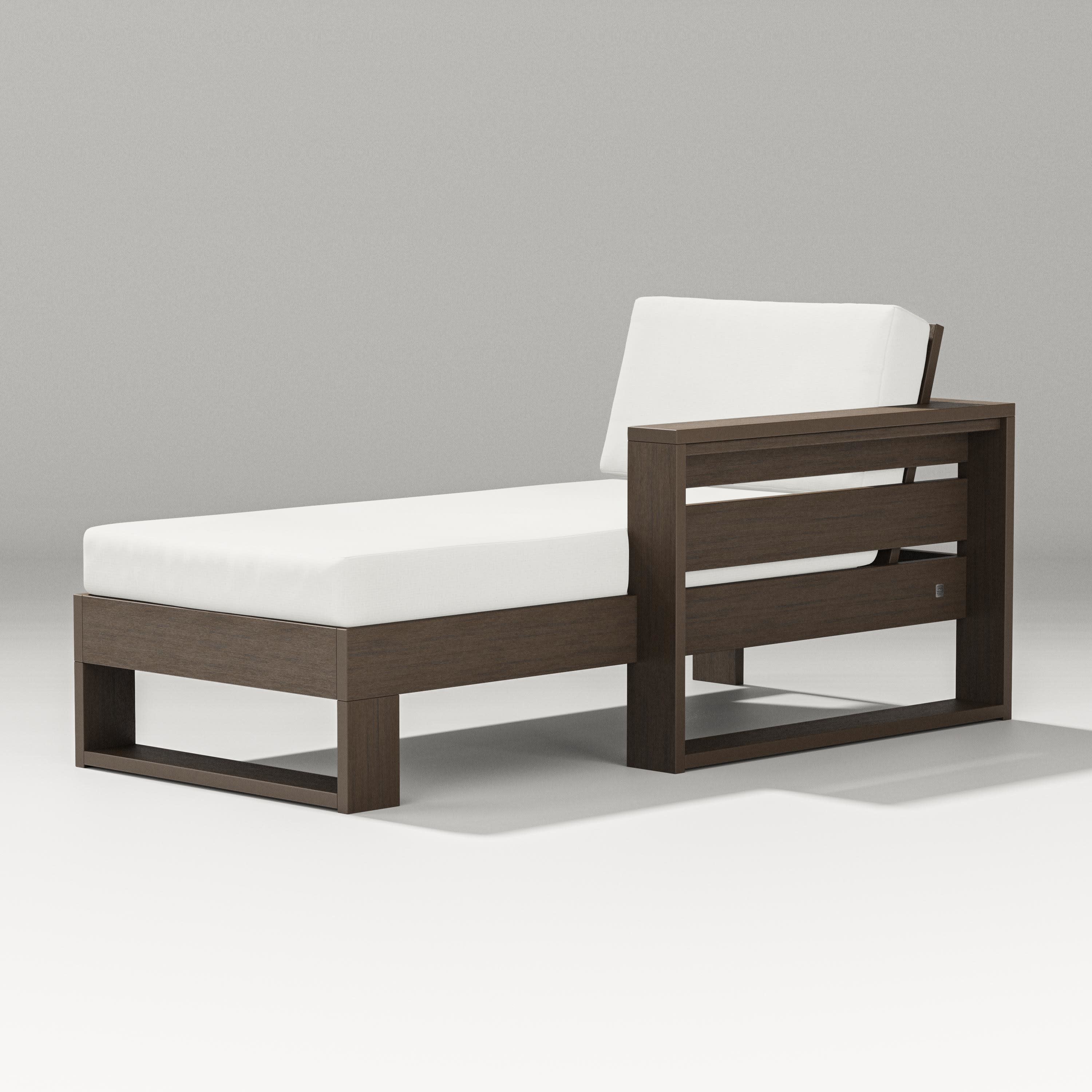 Latitude Modular Right Arm Chaise in Kona / Natural Linen