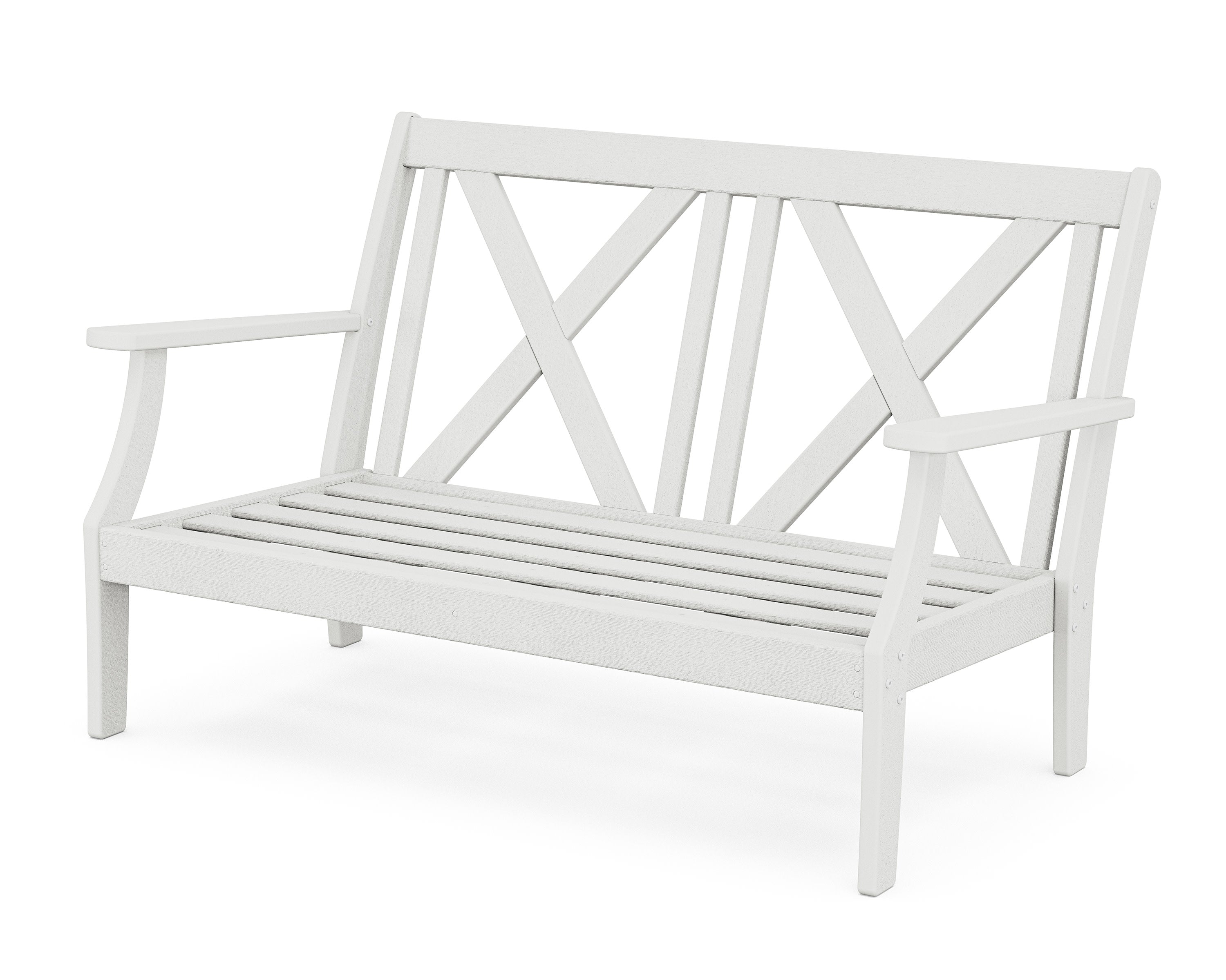Braxton Deep Seating Loveseat Frame in Vintage White
