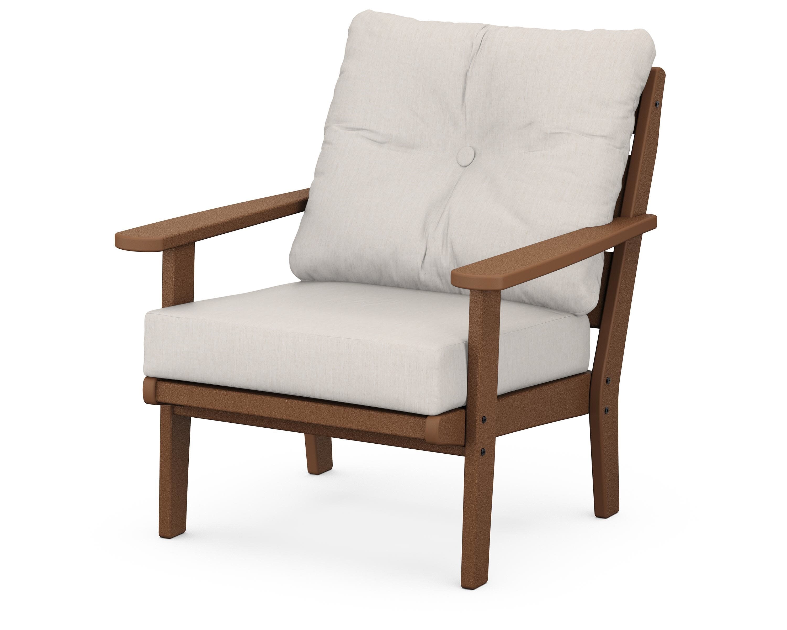 Lakeside Deep Seating Chair in Teak / Cast Ash