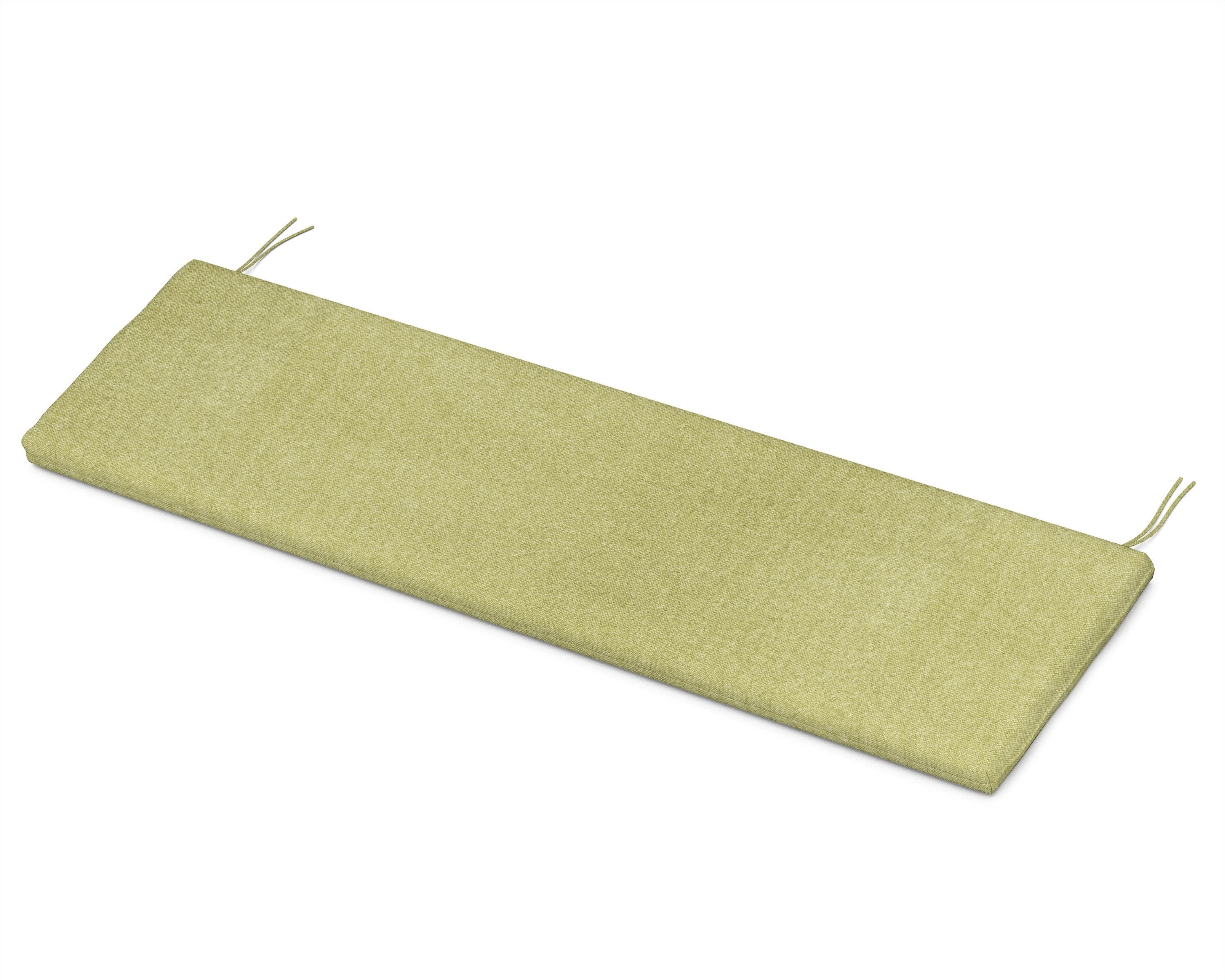Ateeva 56" x 18" Outdoor Bench and Swing Seat Cushion by POLYWOOD in Chartreuse Boucle