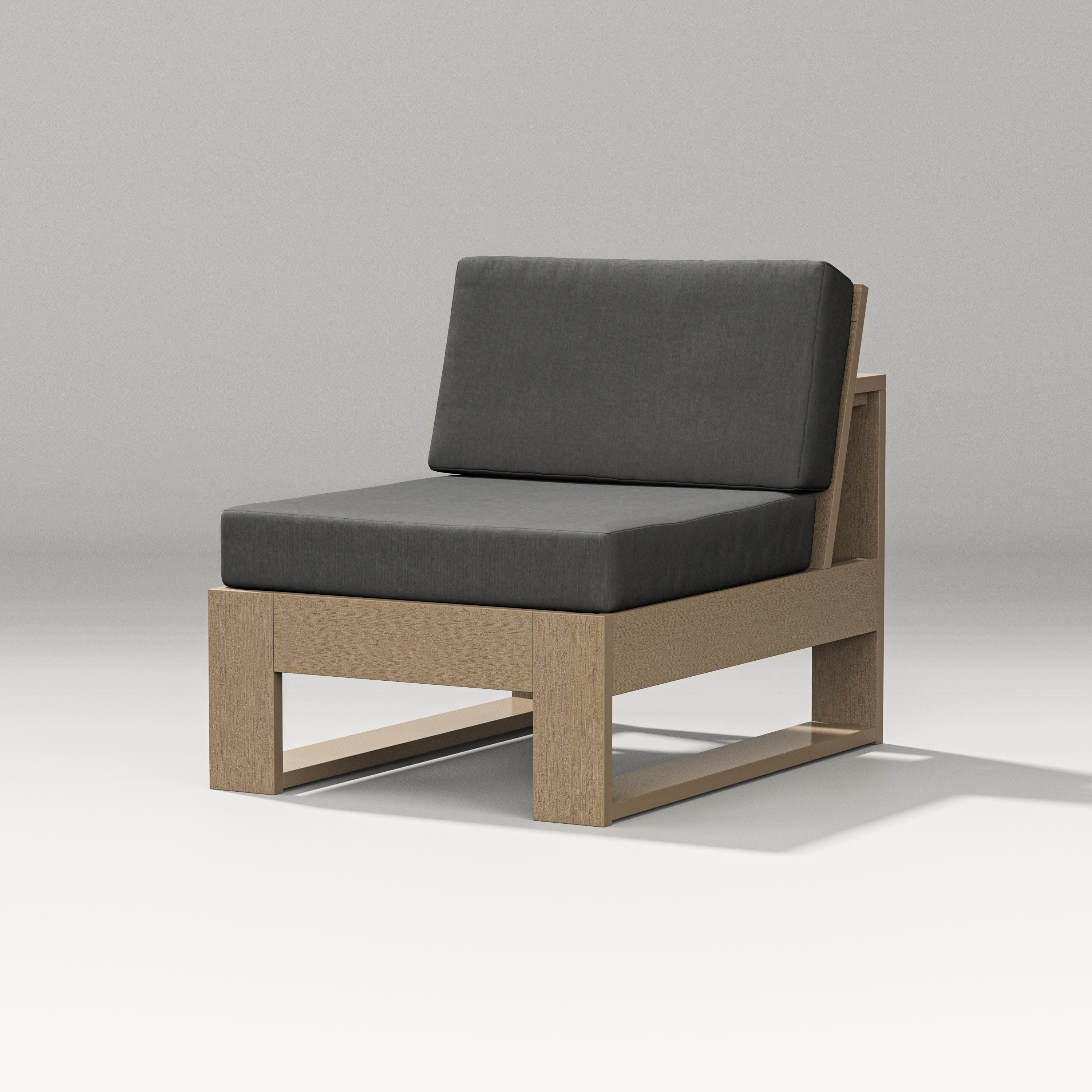 Latitude Modular Armless Chair in Vintage Sahara / Spectrum Carbon