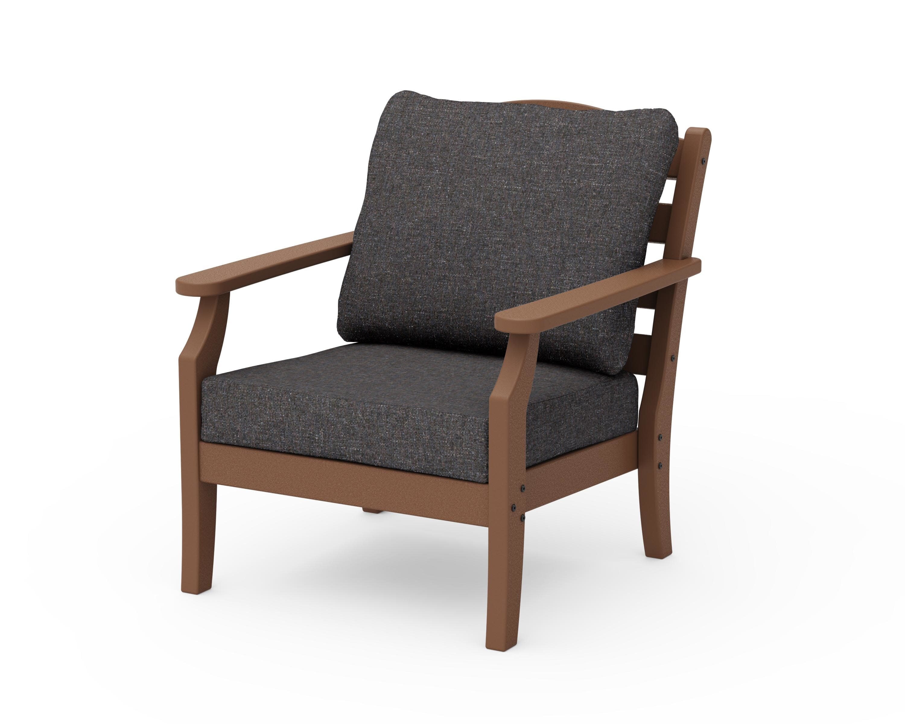 Savannah Deep Seating Chair in Teak / Ash Charcoal