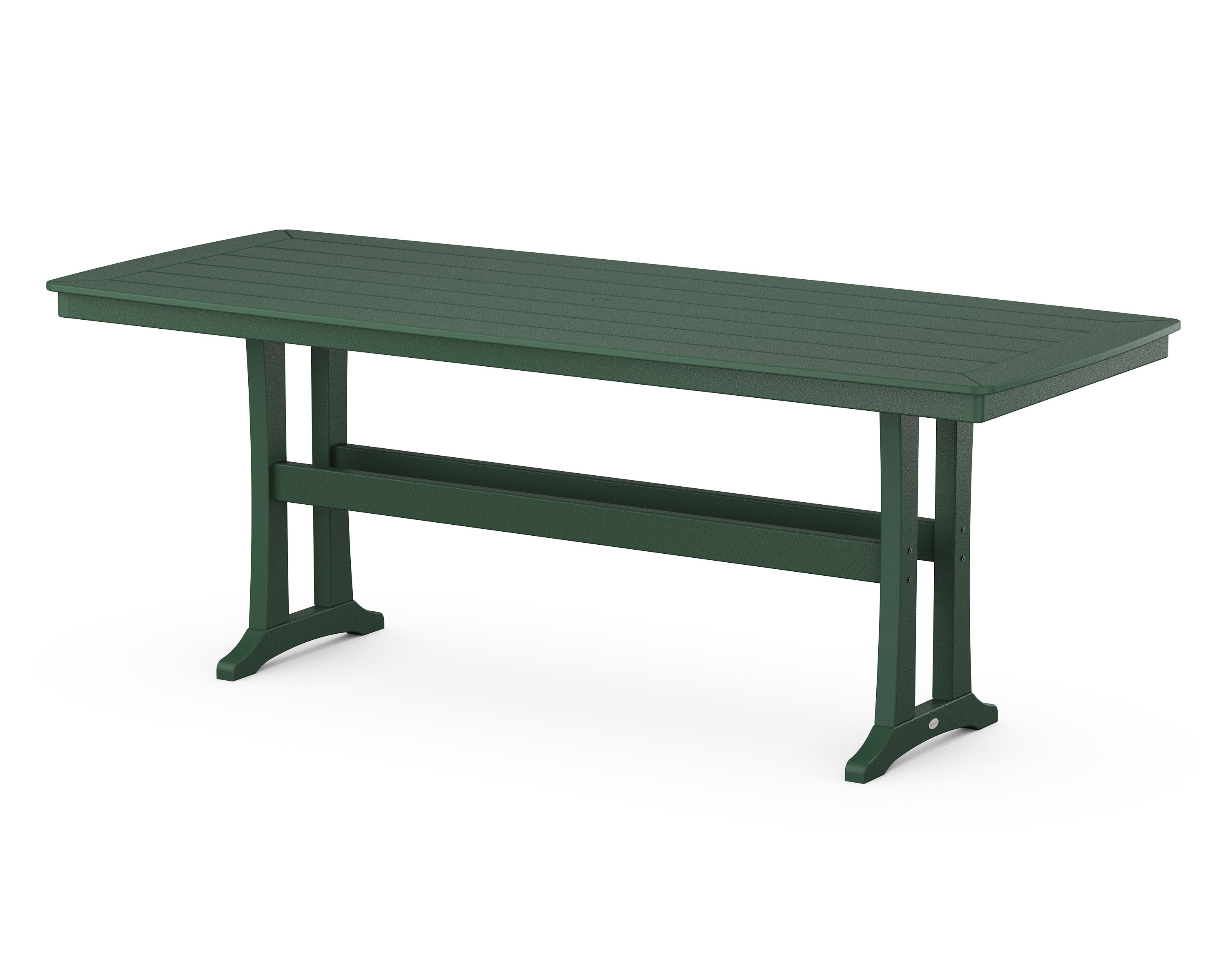 Nautical Trestle 39" x 97" Counter Table in Green