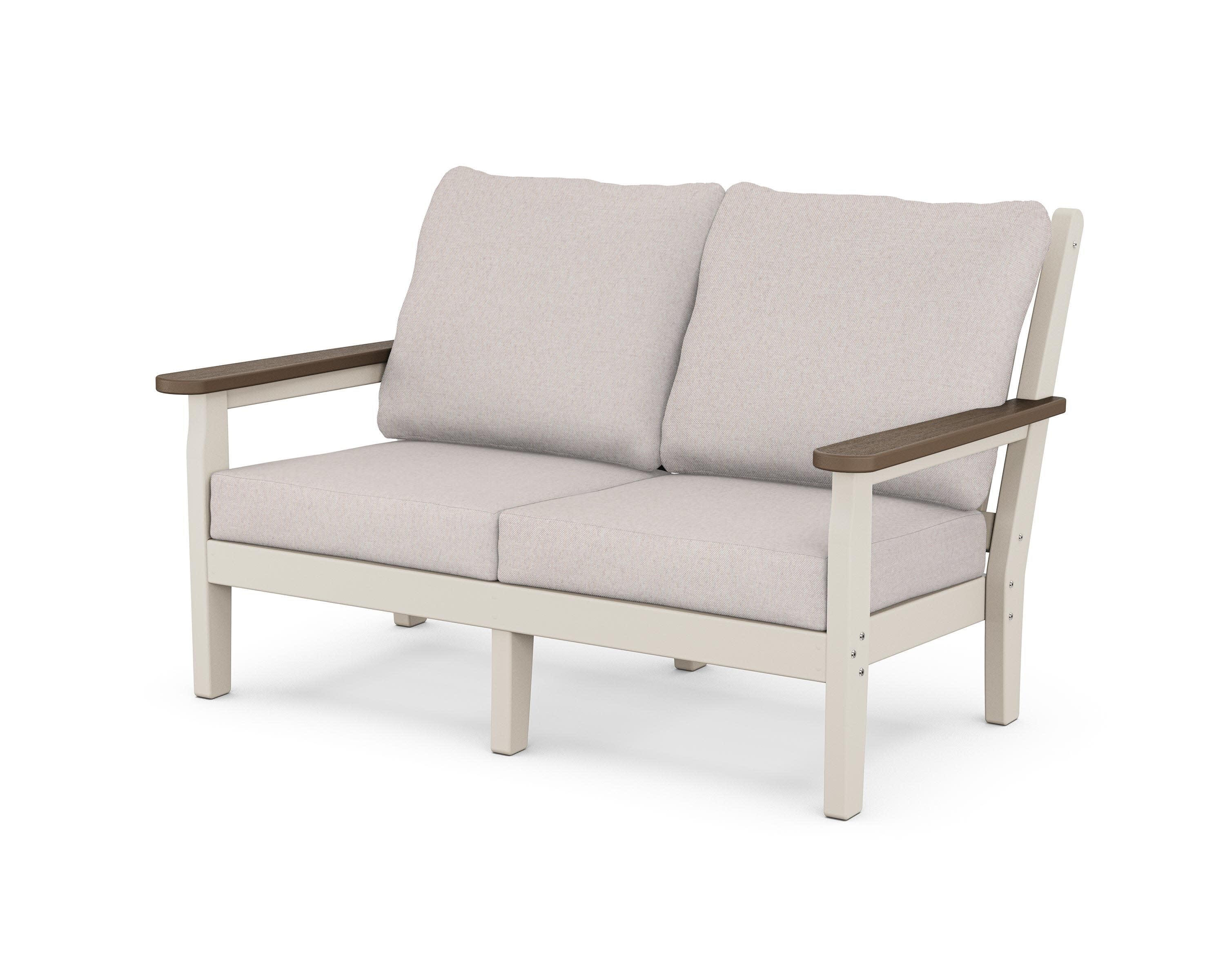 Chippendale Deep Seating Loveseat in Sand / Kona / Dune Burlap