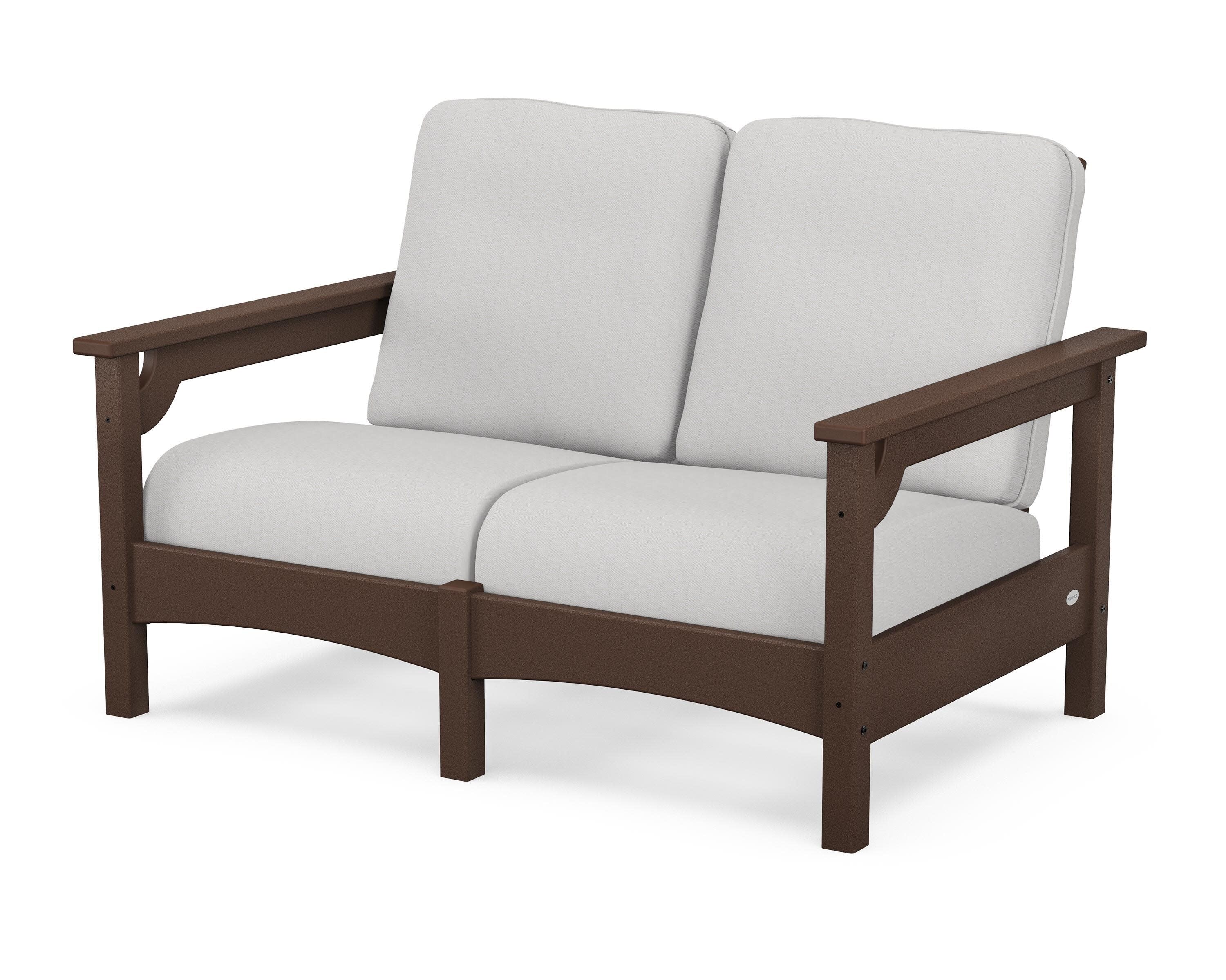 Club Loveseat in Mahogany / Diamond in the Rough