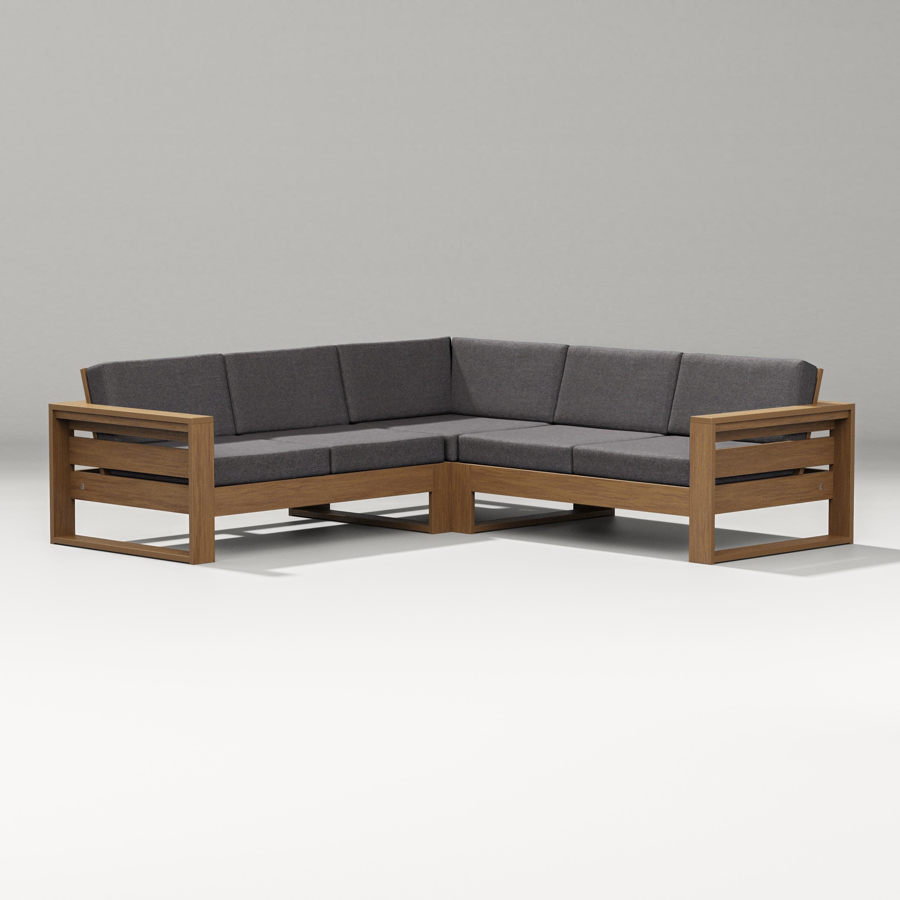 Latitude Corner Sectional in Natural / Ash Charcoal