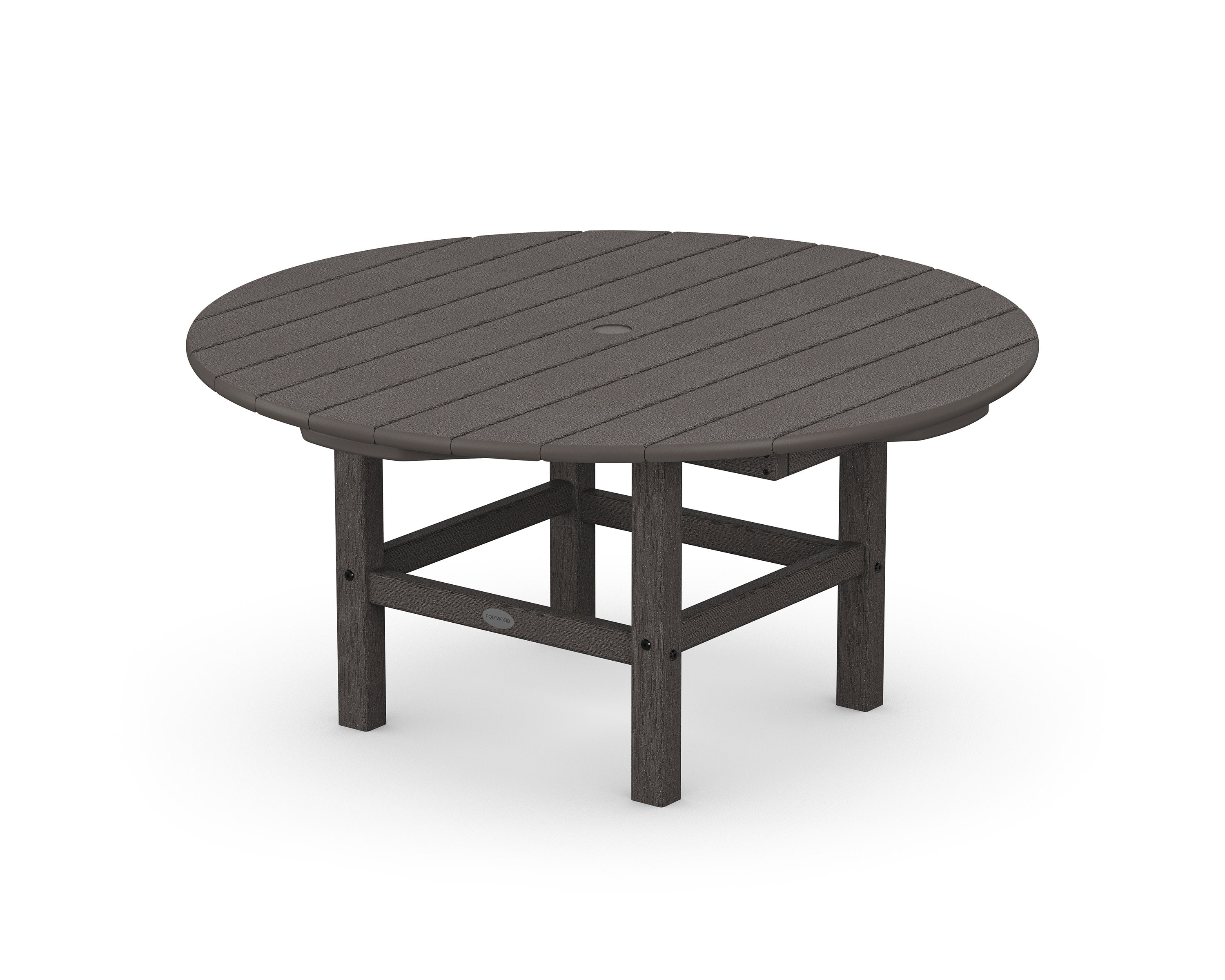 Round 37" Conversation Table in Vintage Coffee