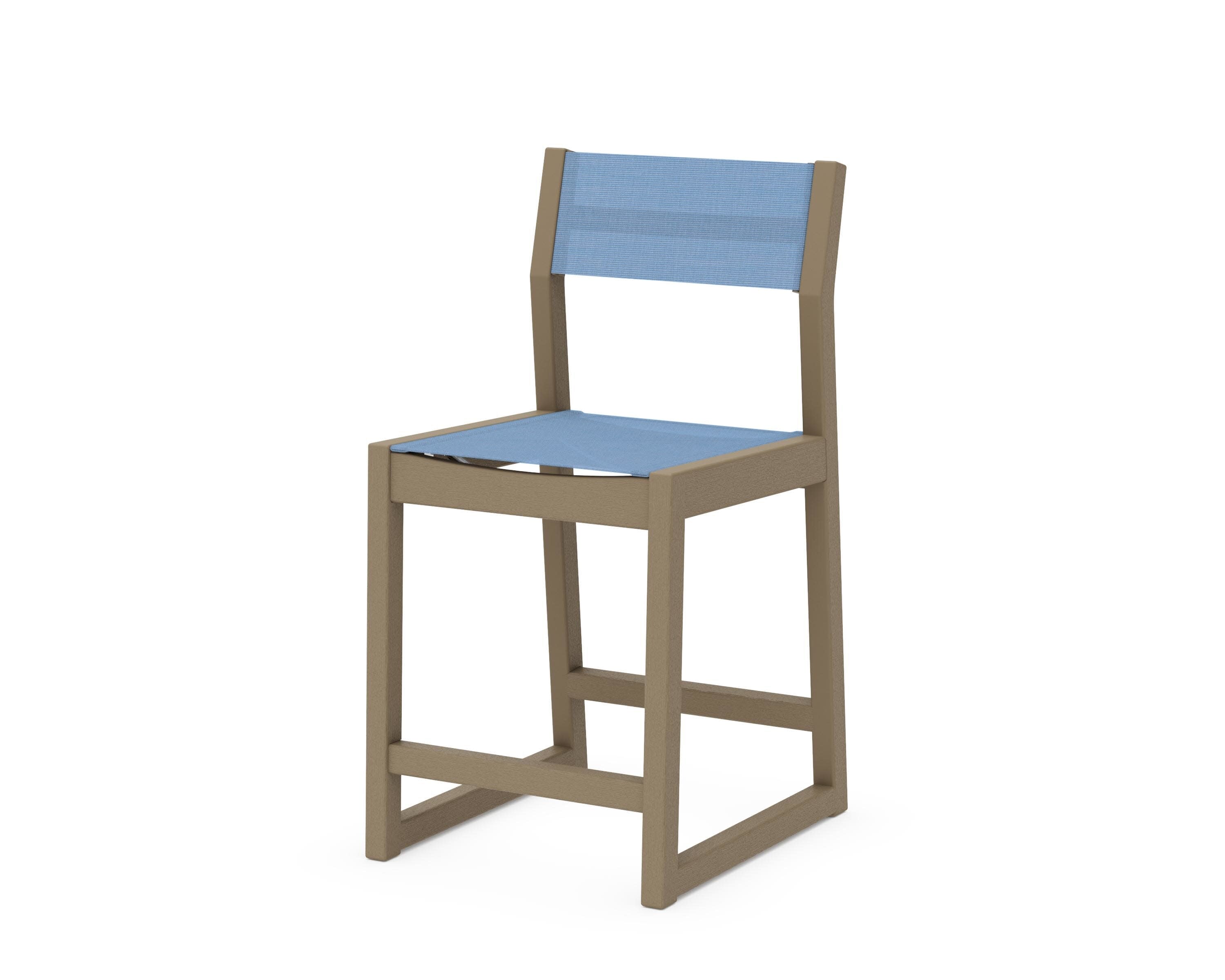 EDGE Sling Counter Side Chair in Vintage Sahara / Poolside Sling