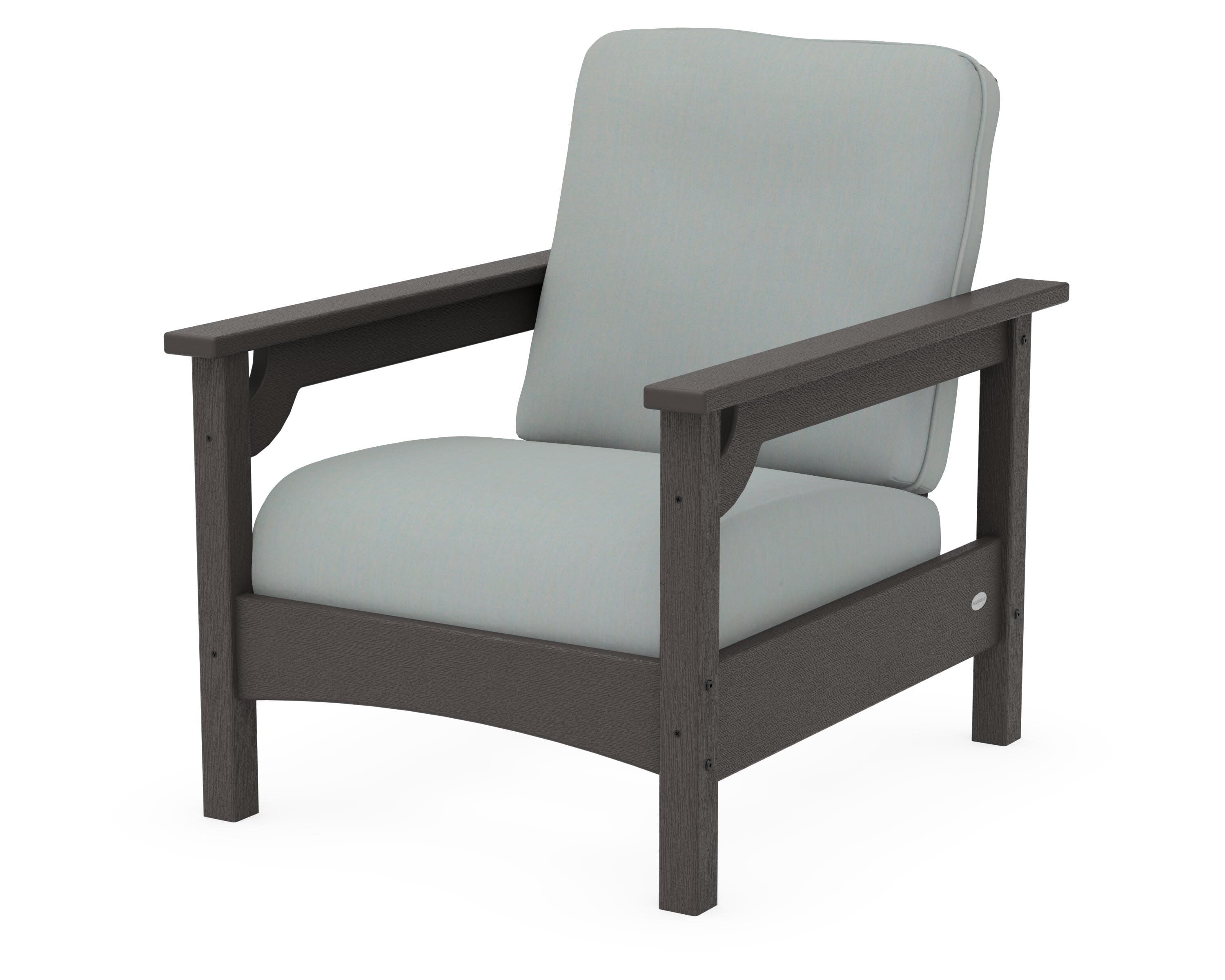Club Chair in Vintage Coffee / Spa
