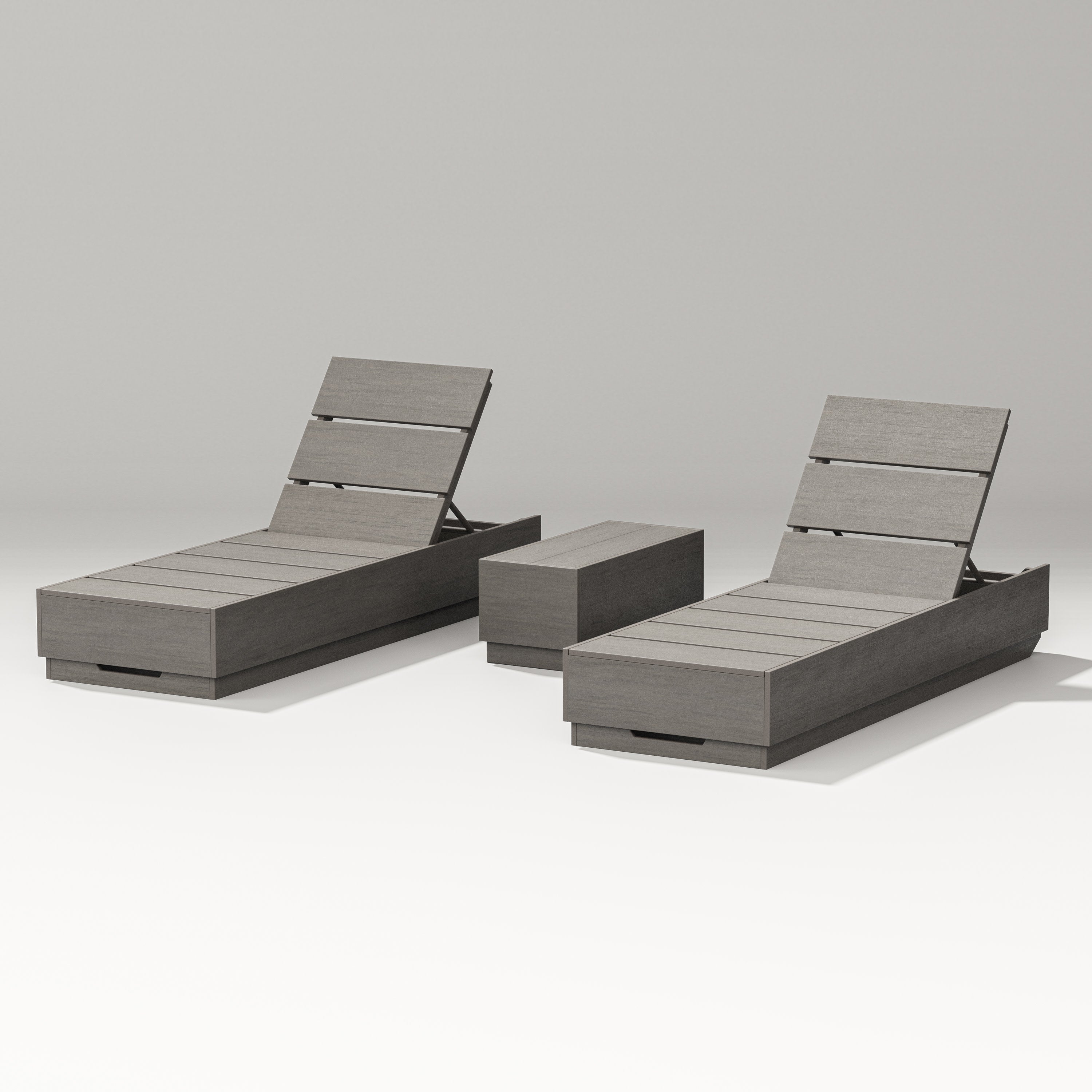 Elevate 3-Piece Chaise Lounge Set in Driftwood