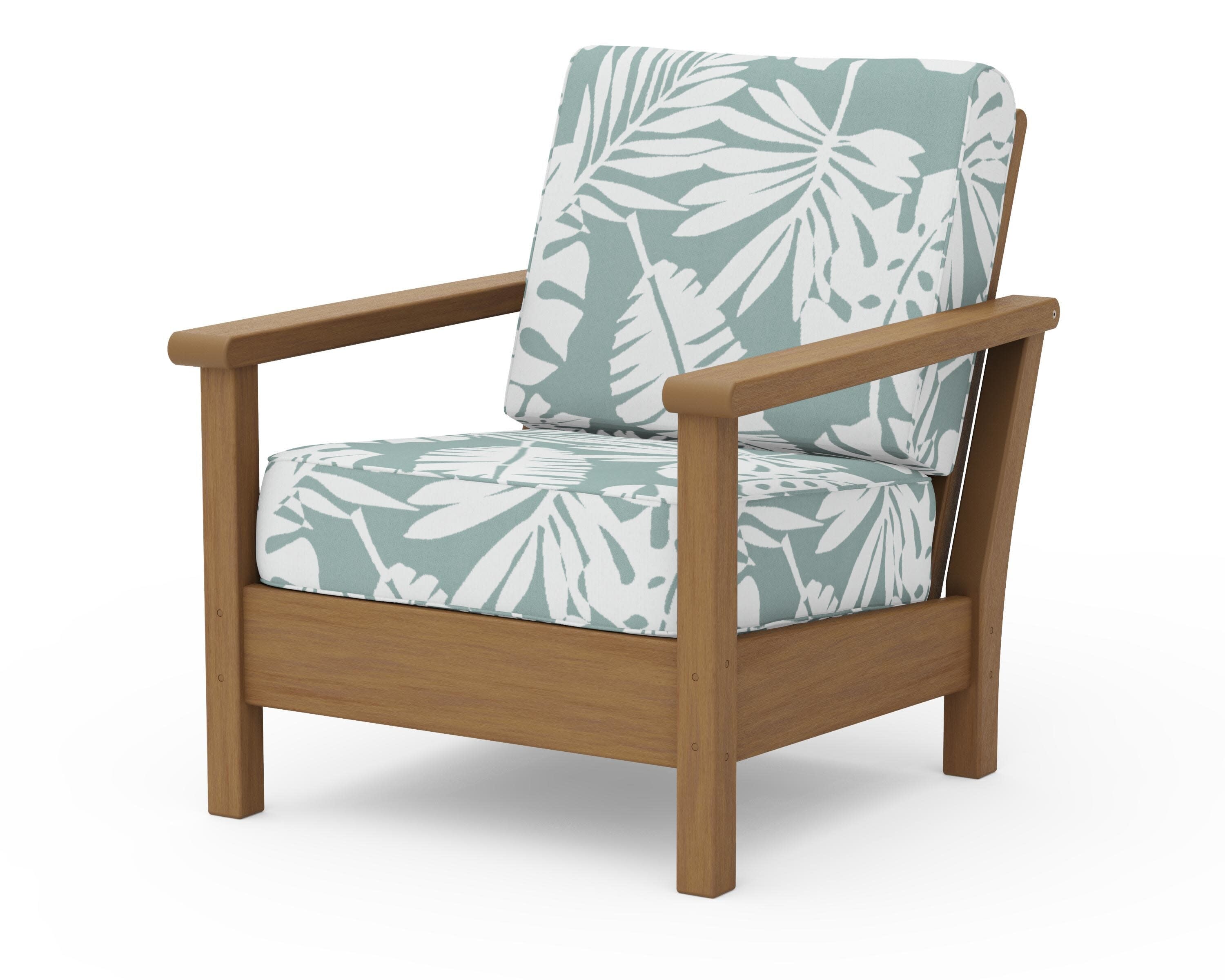Harbour Deep Seating Chair in Natural / Leaf Glacier Spa