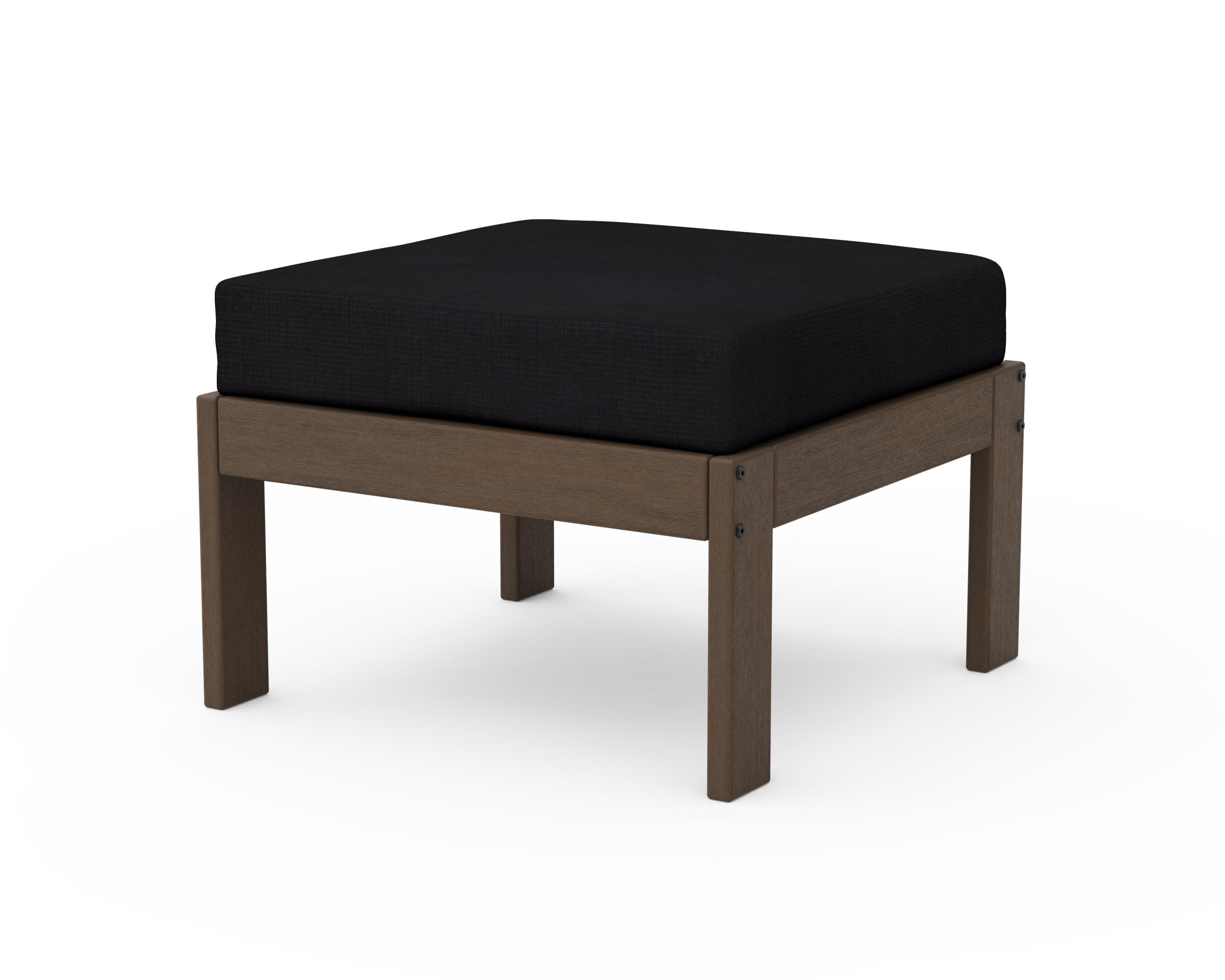 Vineyard Modular Ottoman in Kona / Midnight Linen